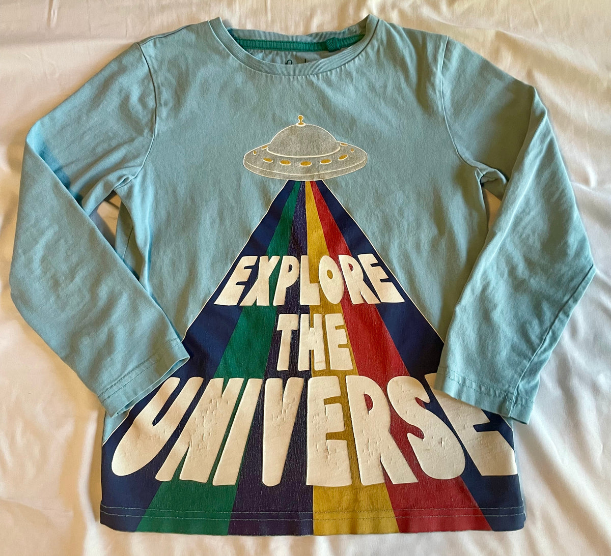 Seller #73 Mini Boden Explore the Universe Boys Long Sleeve Tee Size 6-7