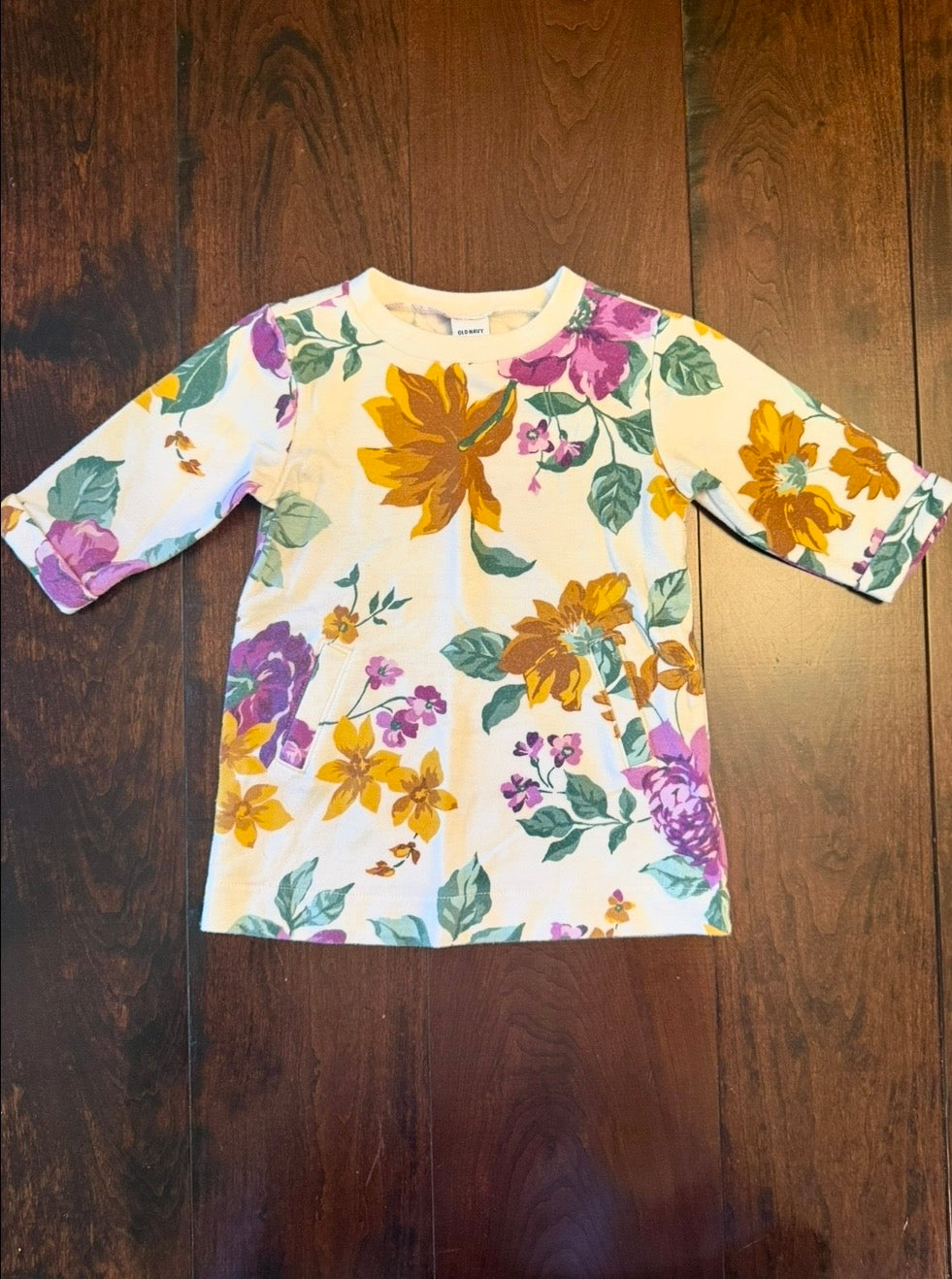 #28 Old Navy Floral Tunic/Shirt - Girls 3-6 Months