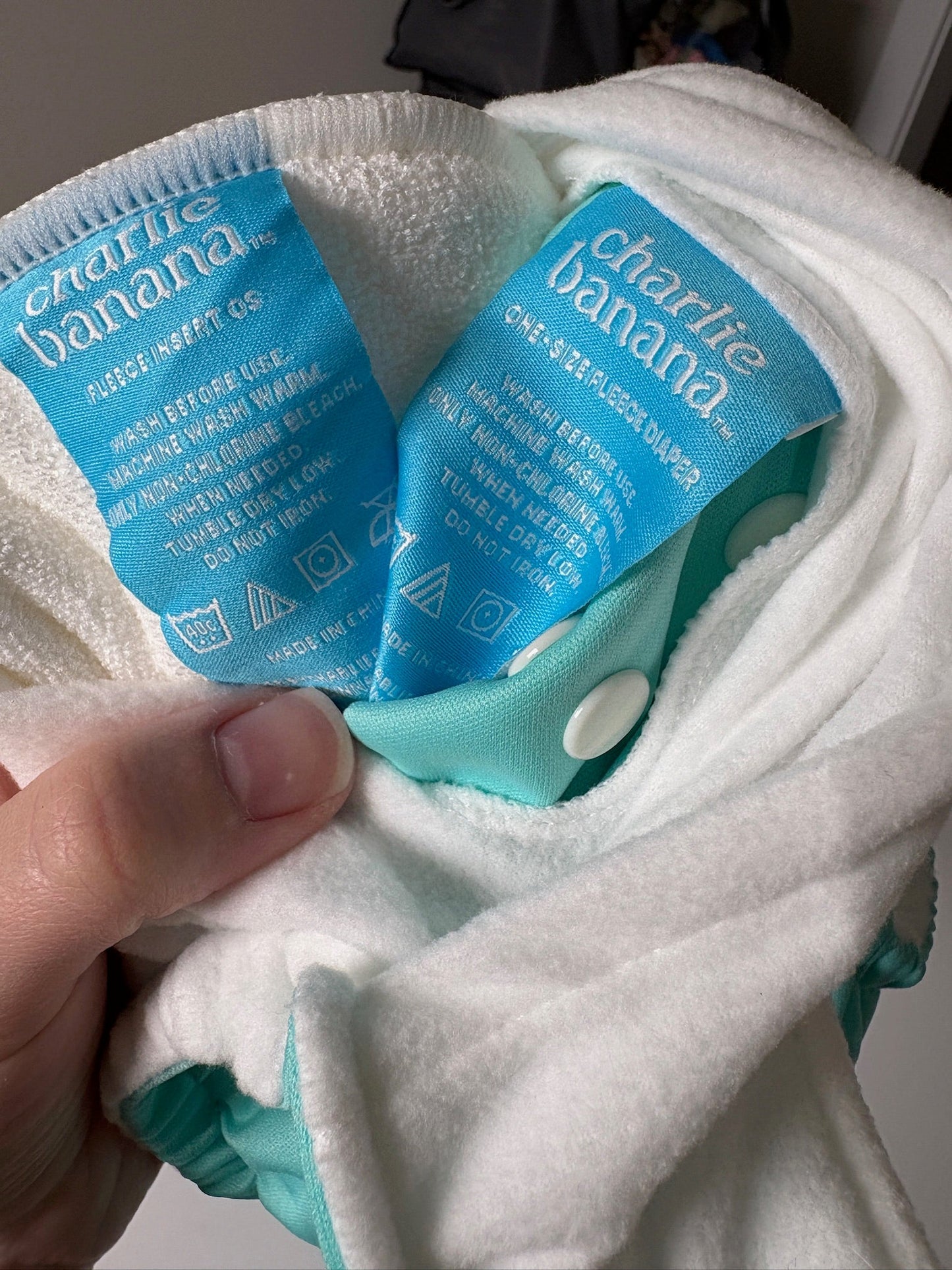 Seller #105 - Charlie Banana One Size Blue Cloth Diaper NWOT