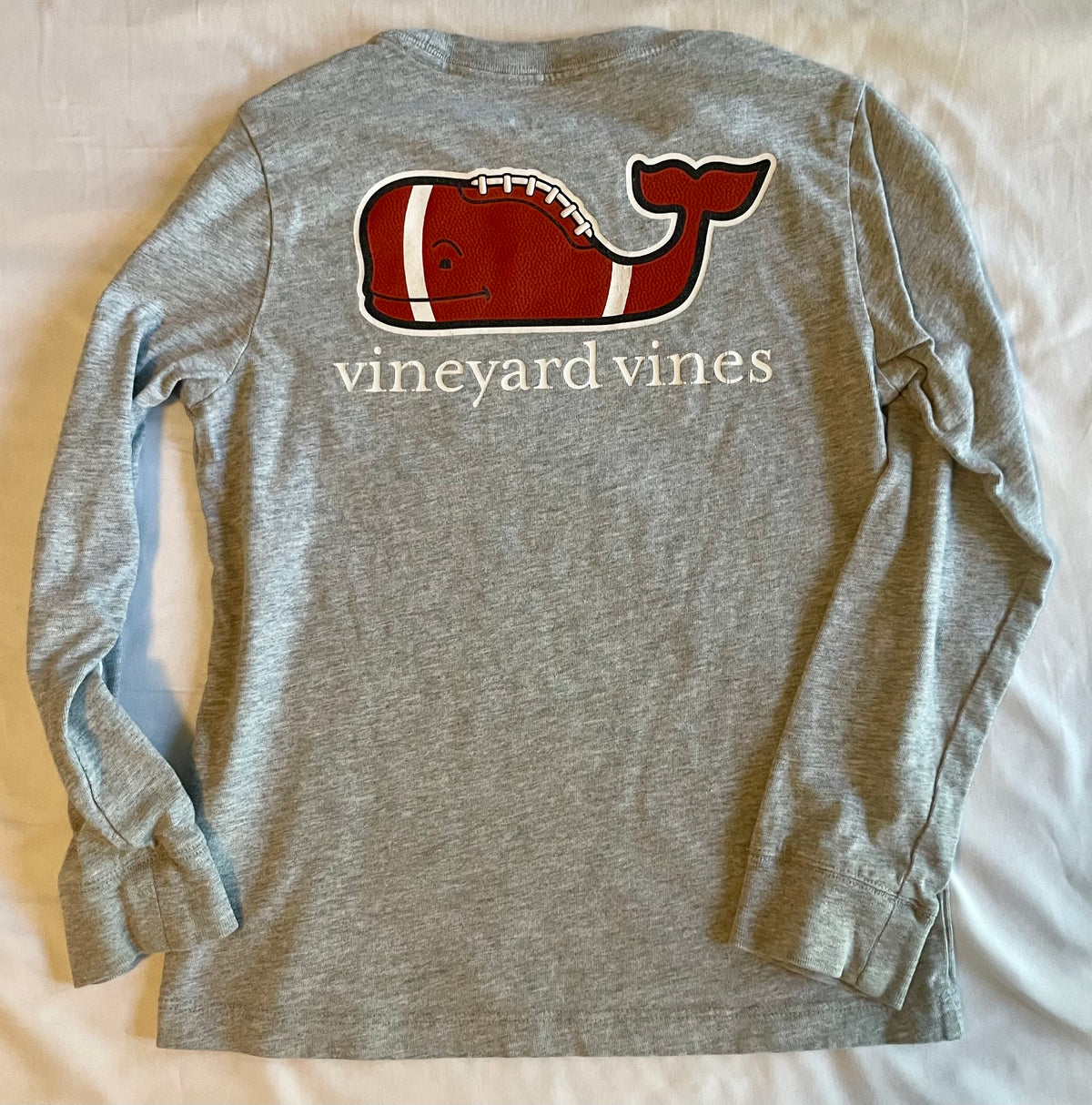 Seller #73 Vineyard Vines Football Long Sleeve Tee Boys Size 6
