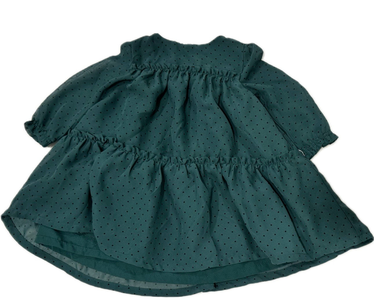Seller #29 Carter’s 6 Months Girls Green Polka Dot Holiday Dress