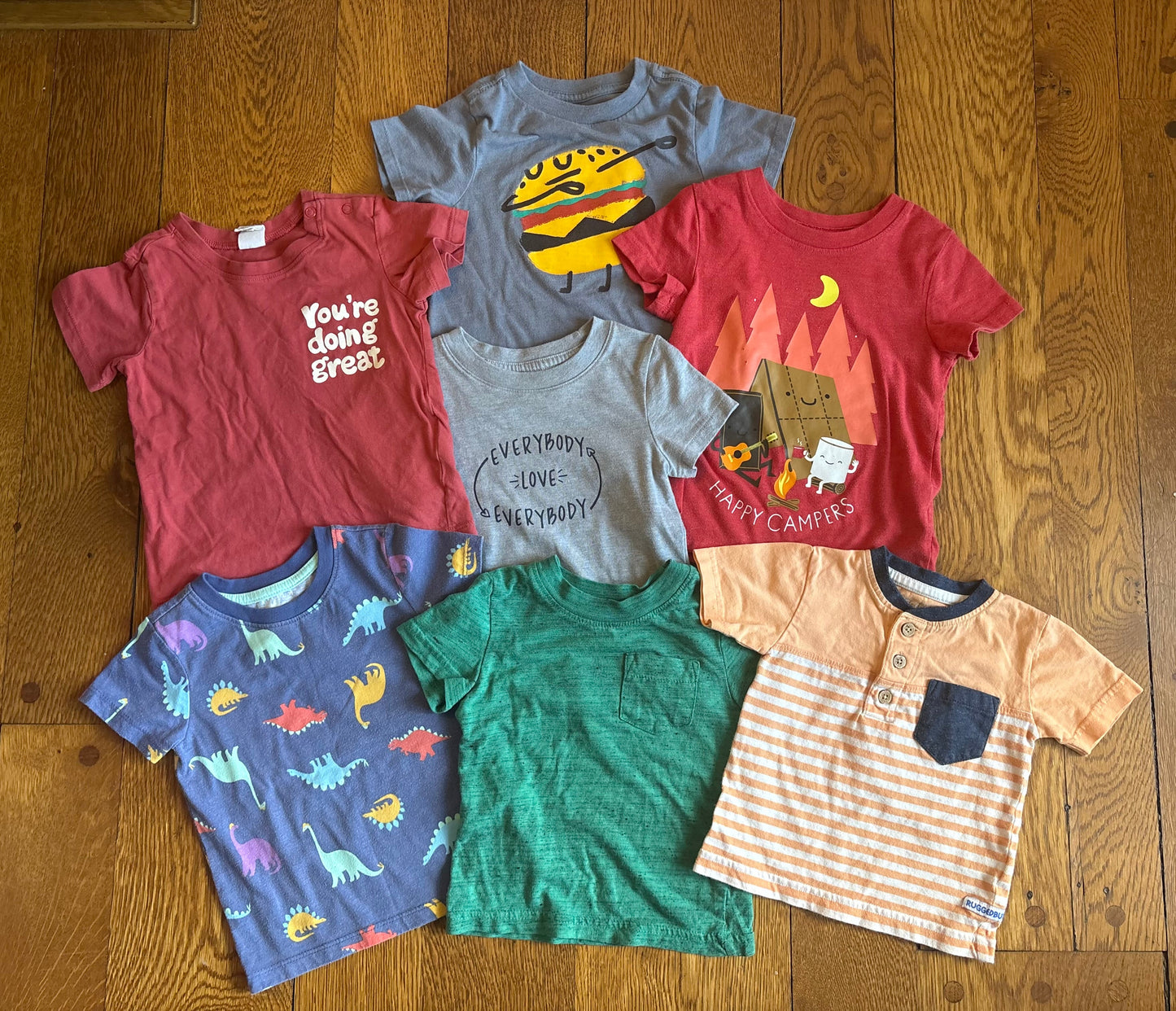 Seller 98 Boys 12-18m Short Sleeve Tee Bundle (7 shirts)