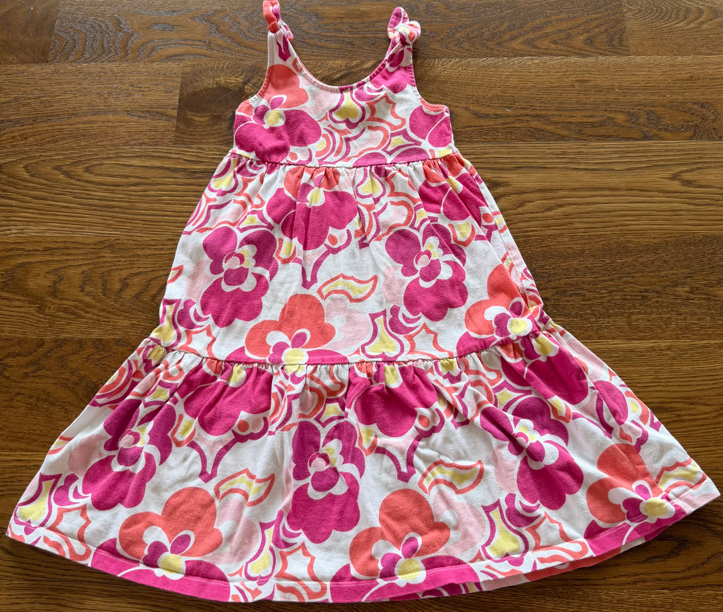 52 - Girls 4 (XS) Gymboree Long Dress with Flowers
