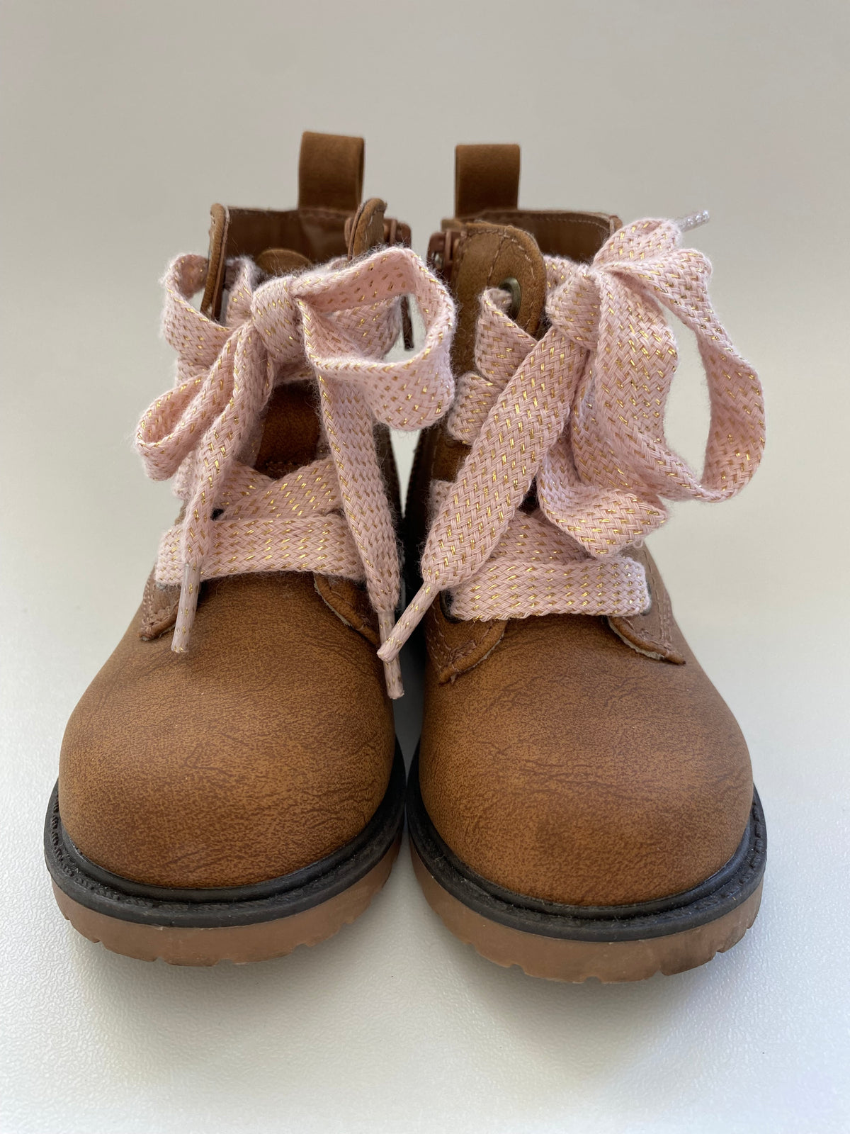 #117, Girls shoes 5c, Cat & Jack brown boots, VGUC