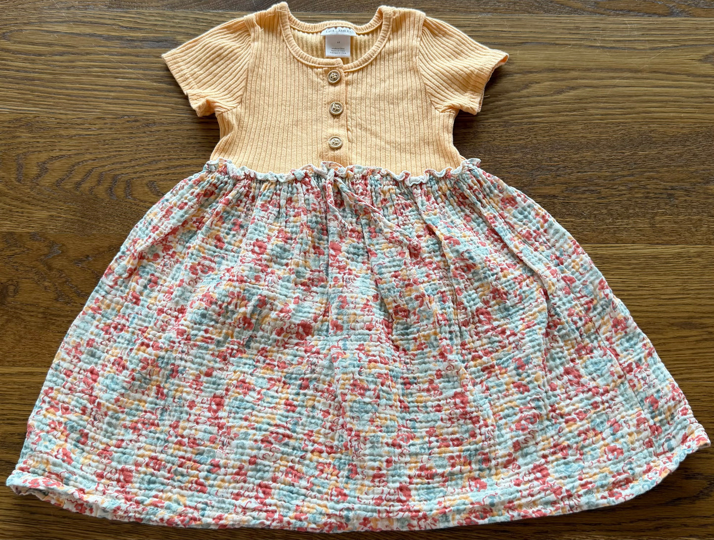 52 - Girls 4T Orange Dress