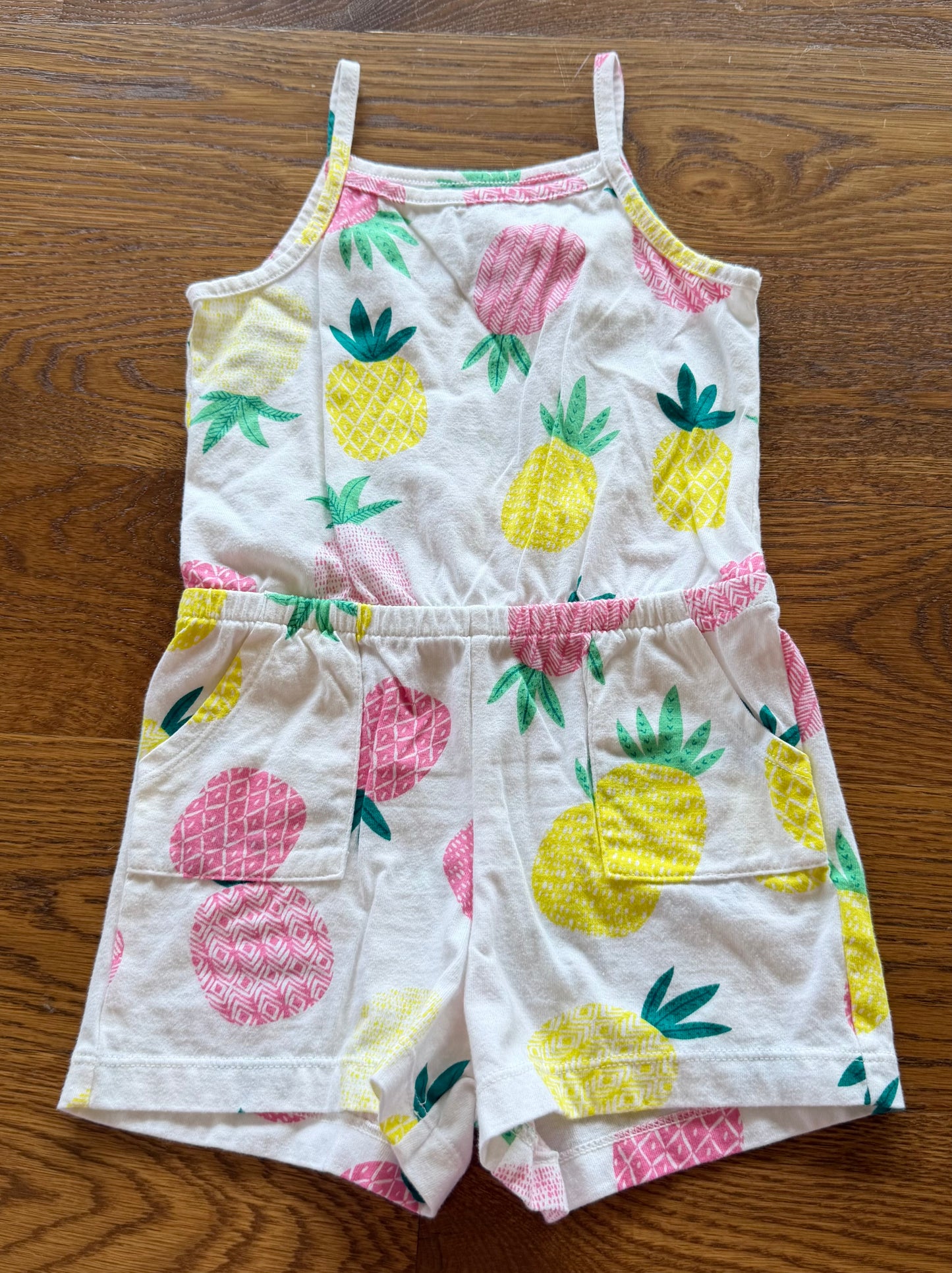 52 - Girls 4T Pineapple Romper