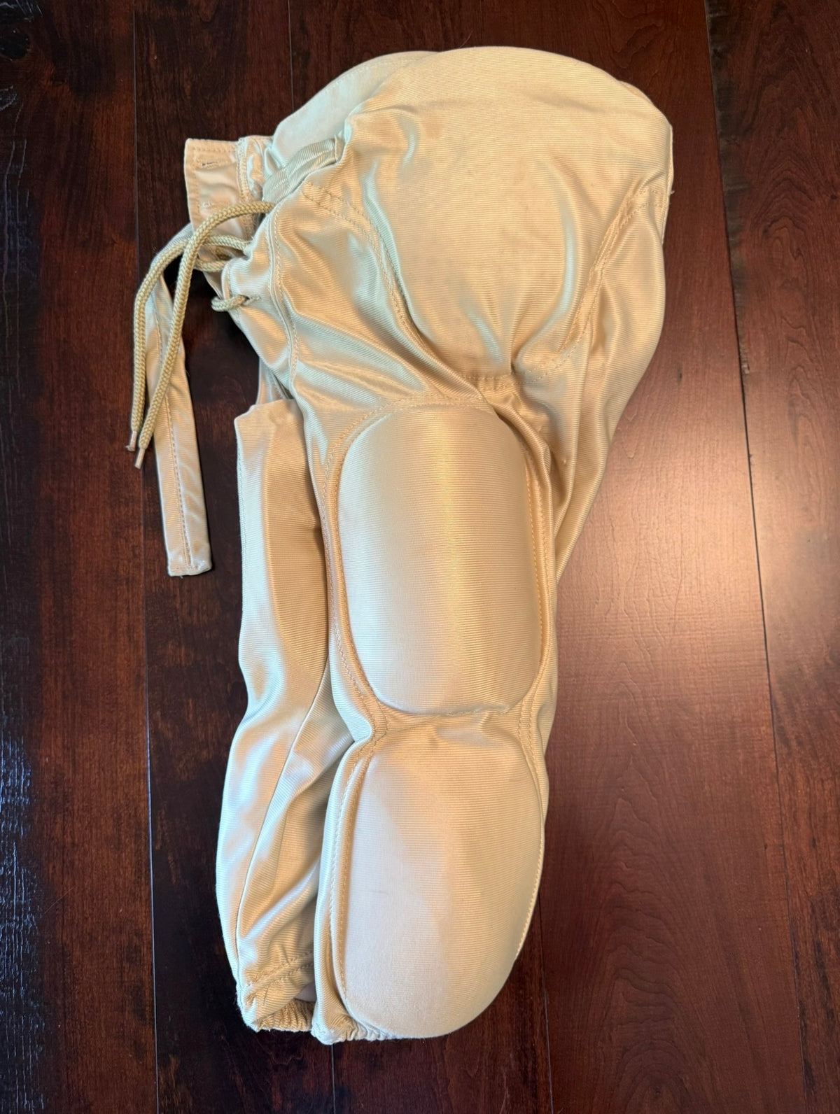 #28 Martin Gold Padded Football Pants - Youth Medium