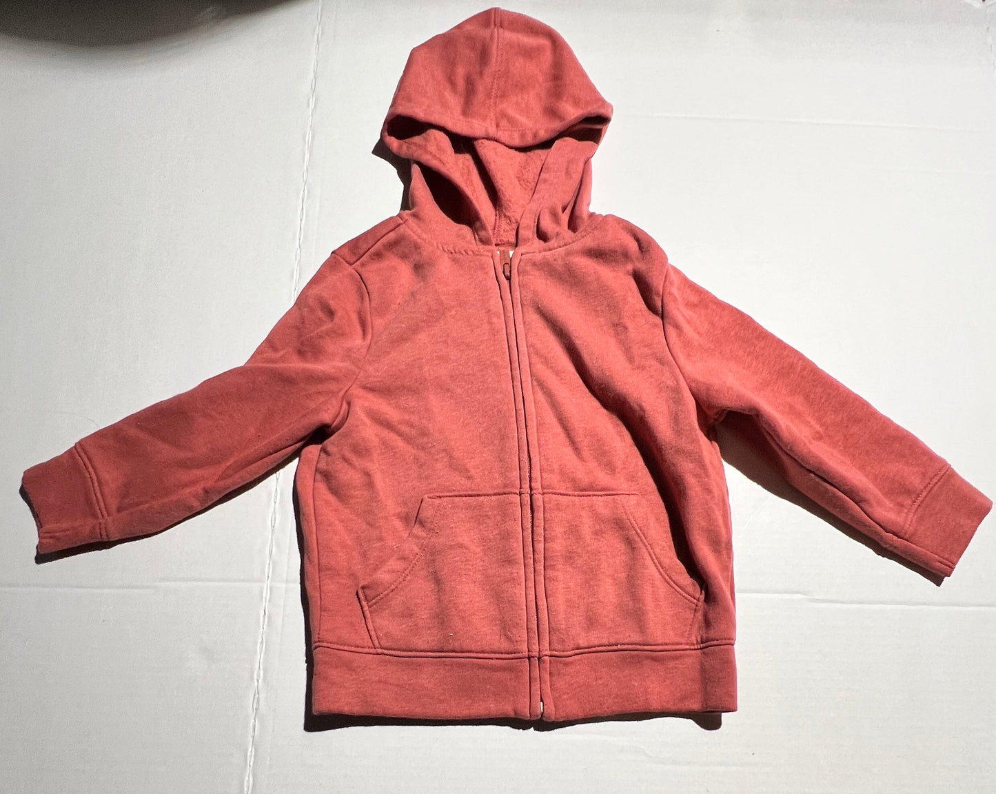 #98 Boys 3T Burnt Orange Zip Hoodie