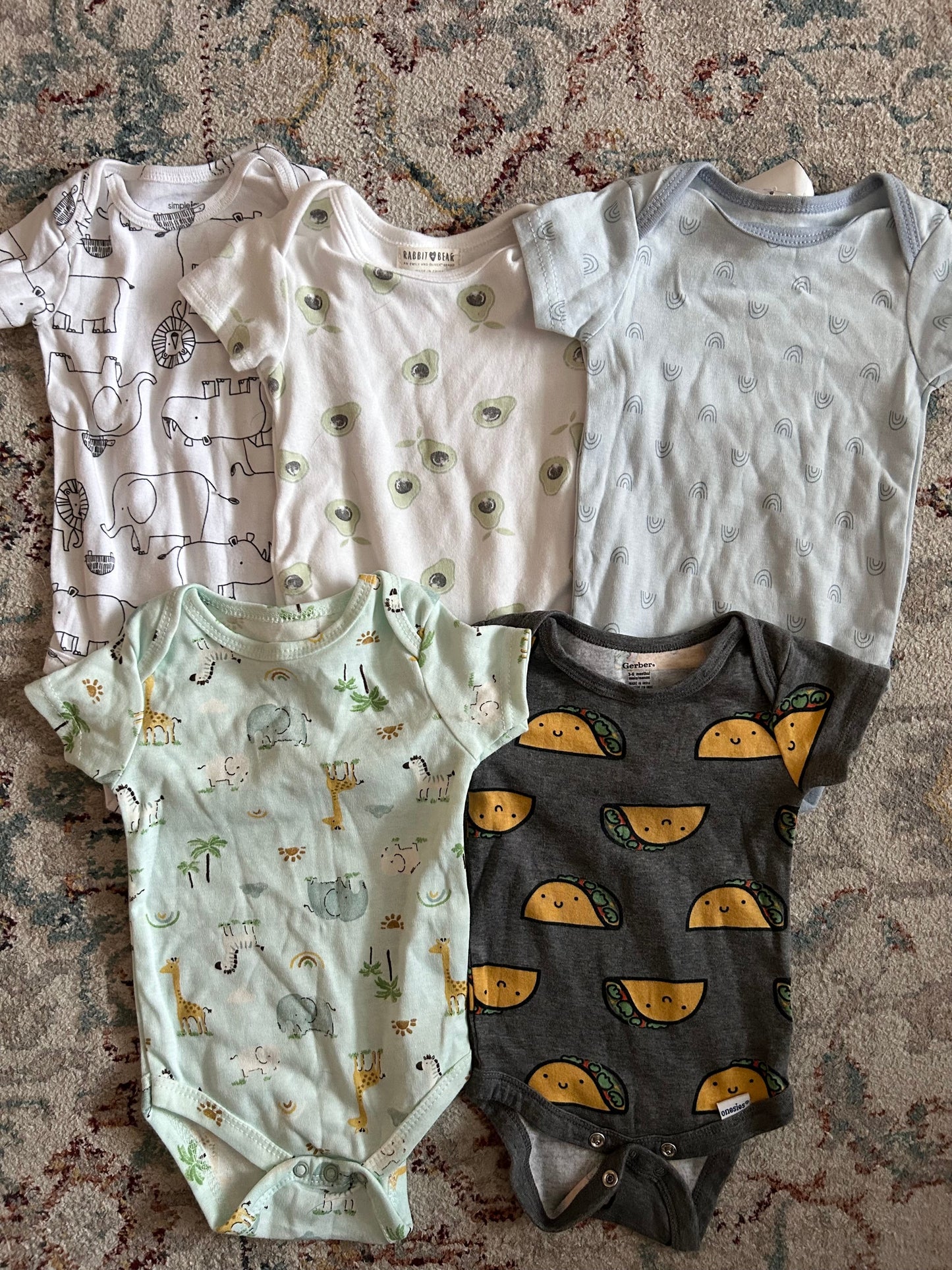 #29 Mixed Brand Onesie Bundle Boys 3-6 Months