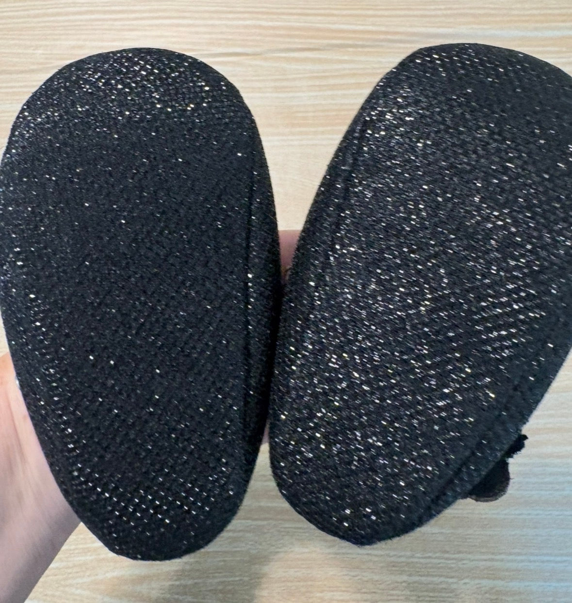 Seller #196 Baby Girl Black Sparkle Mary Jane Dress Shoes Size 9-12 Months