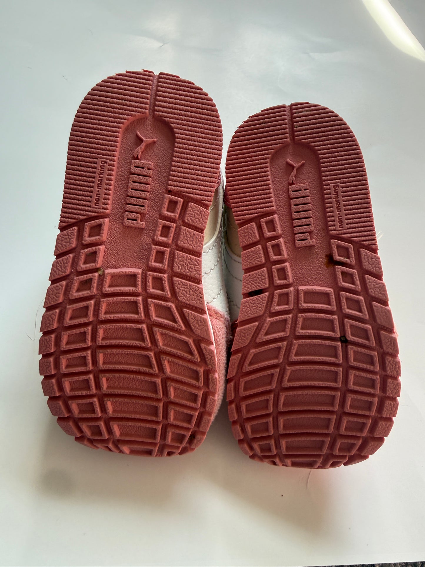 #116 Puma light pink gym shoes girls size c4