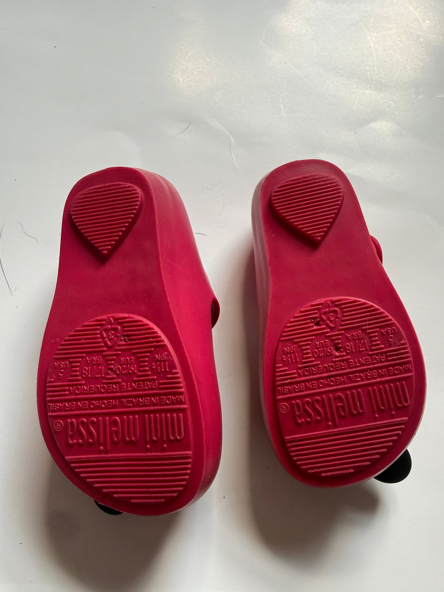 REDUCED #116 Mini Melissa Mickey and Minnie shoes girls size 5