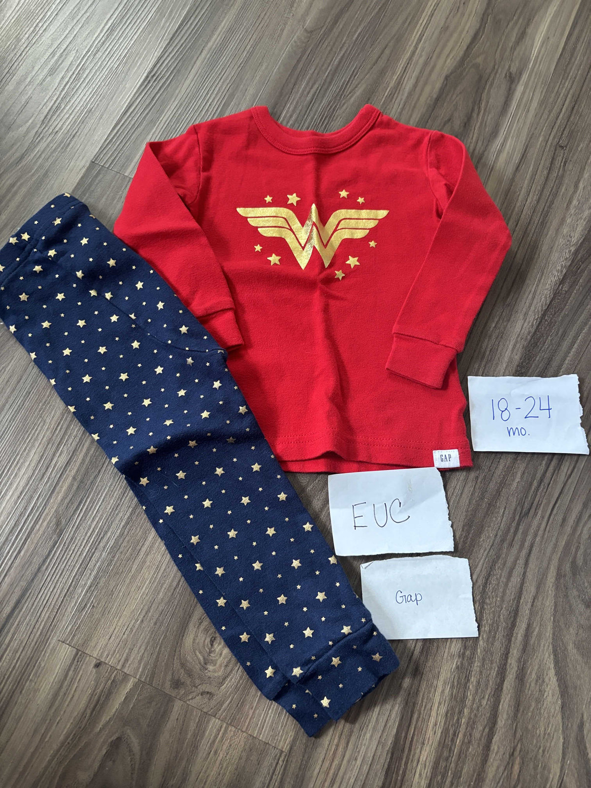 #138 - 18-24 Mo EUC Gap Wonderwoman PJs
