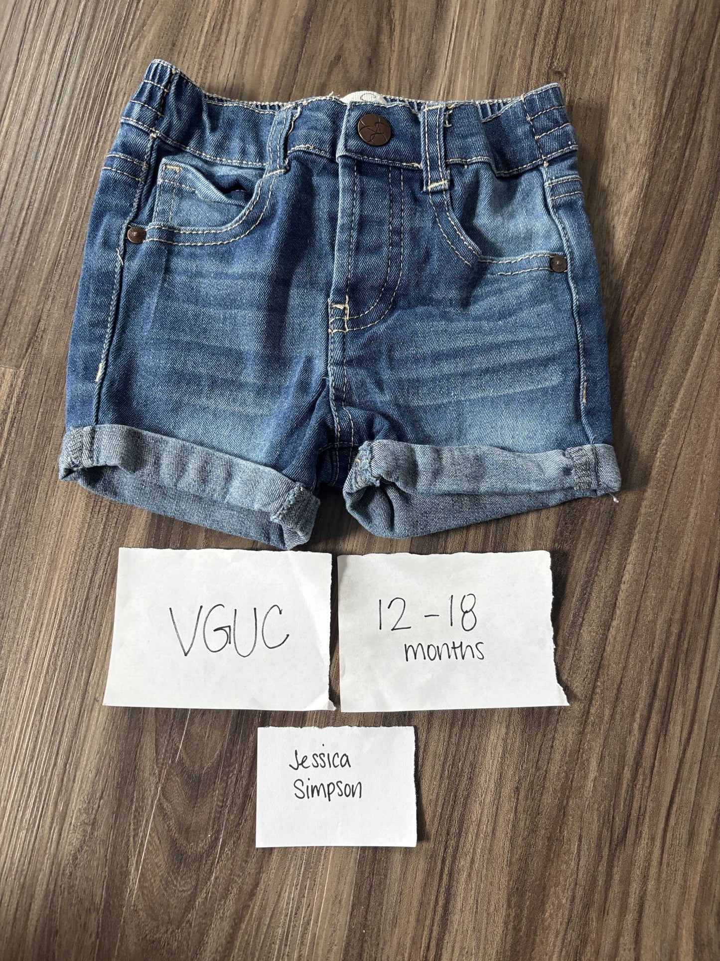 #77 - 12-18 Mo - VGUC Jessica Simpson - Denim Shorts