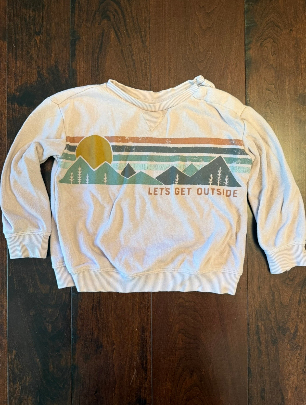 #28 Little Co. Outside Crew Neck - Girls 18 Months