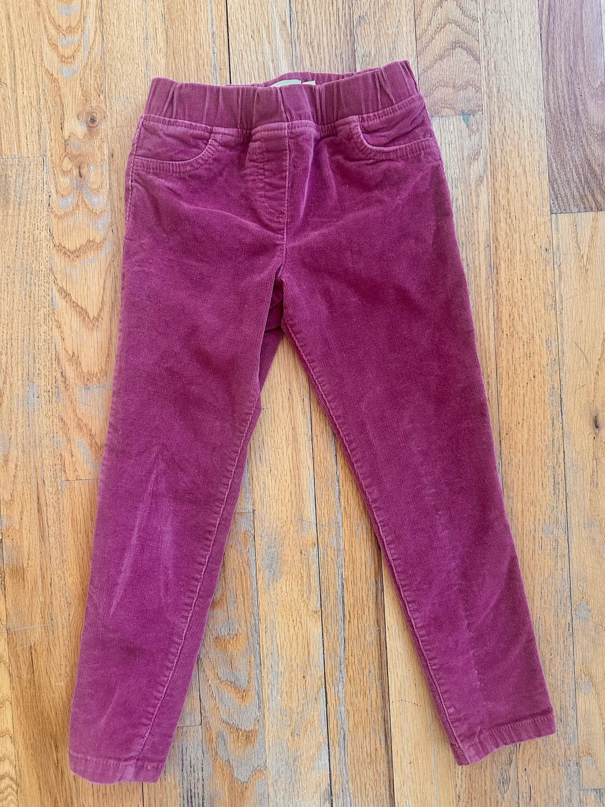 #104 Boden Girl size 6Y maroon corduroy leggings NB s