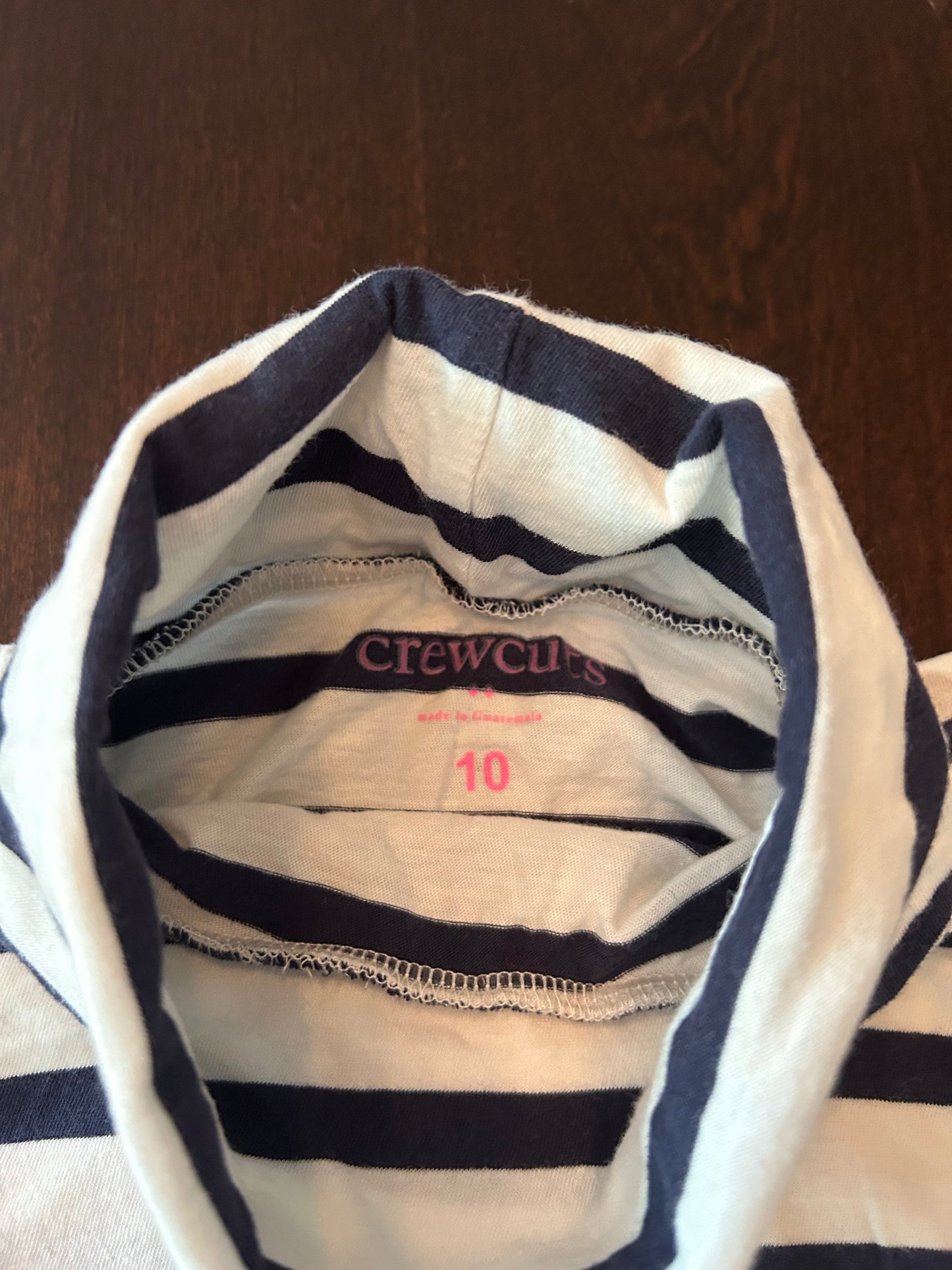Reduced! Seller #18 J. Crew Crewcuts striped turtleneck kids size 10