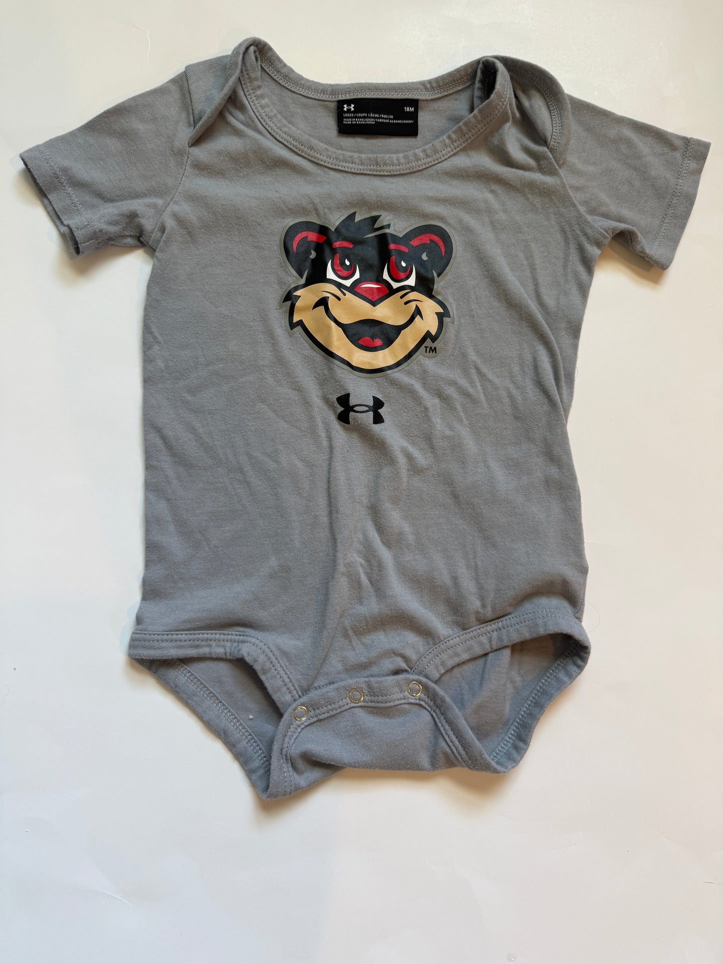 #116 Underarmour UC Bearcat onesie gender neutral 18 months