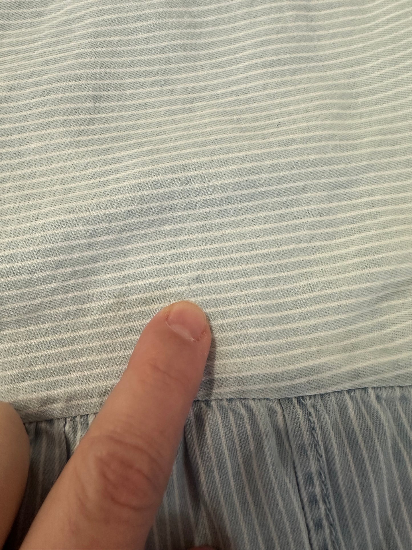 #48 Zara girls 2/3 chambray striped dress
