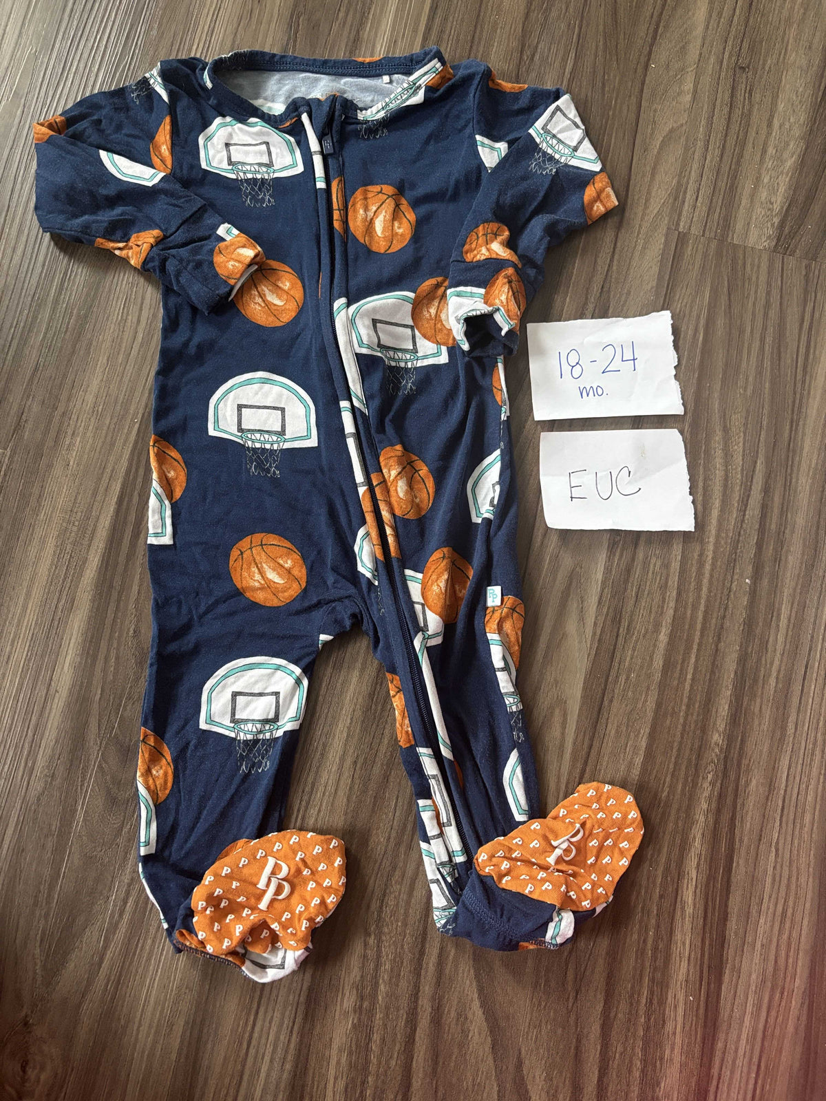 #138 - 18-24 Mo EUC Bamboo (Posh Peanut) Swish Basketball Zippy