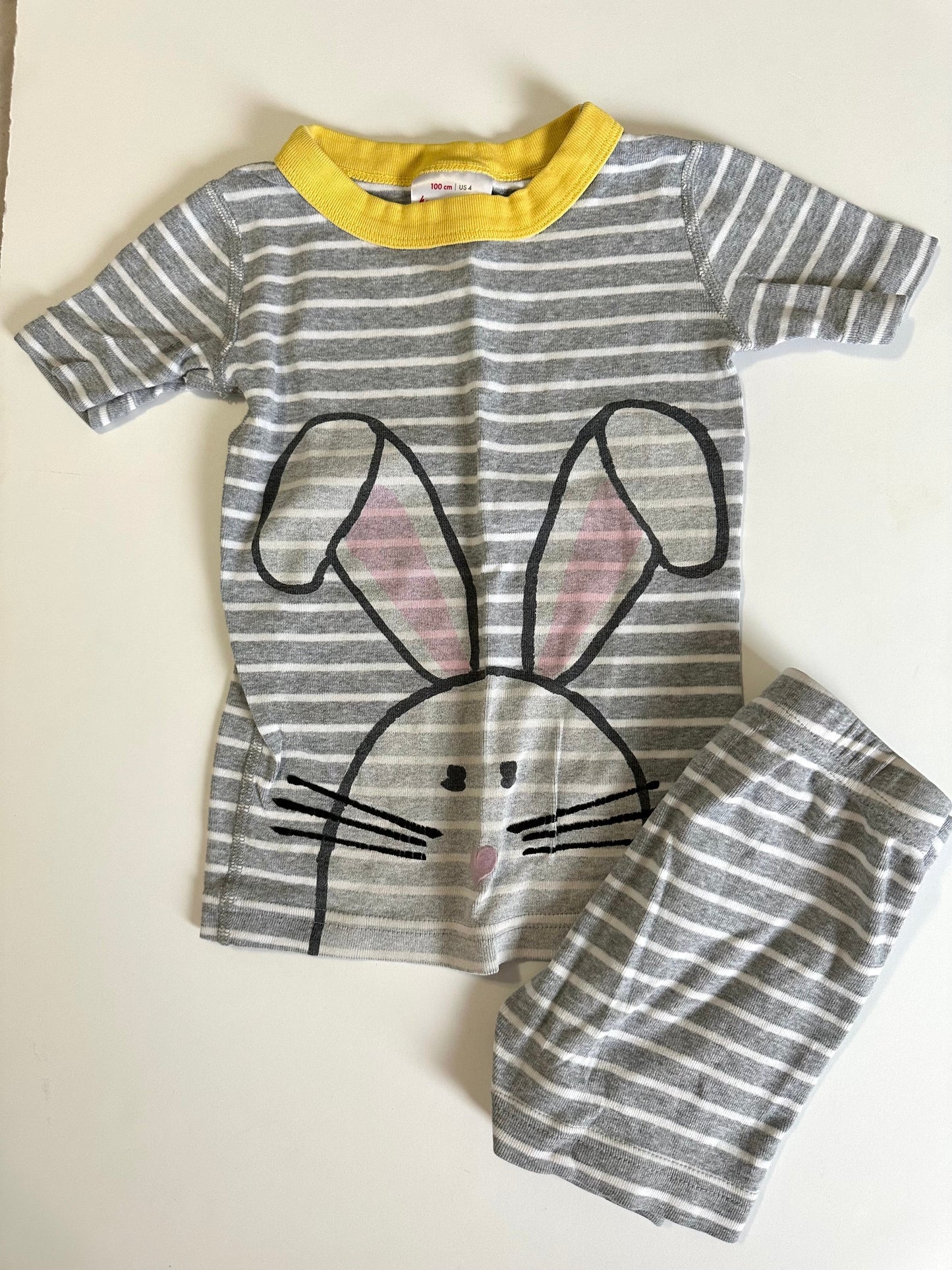#48 Hanna Andersson girls 100/4 Easter short John pajamas