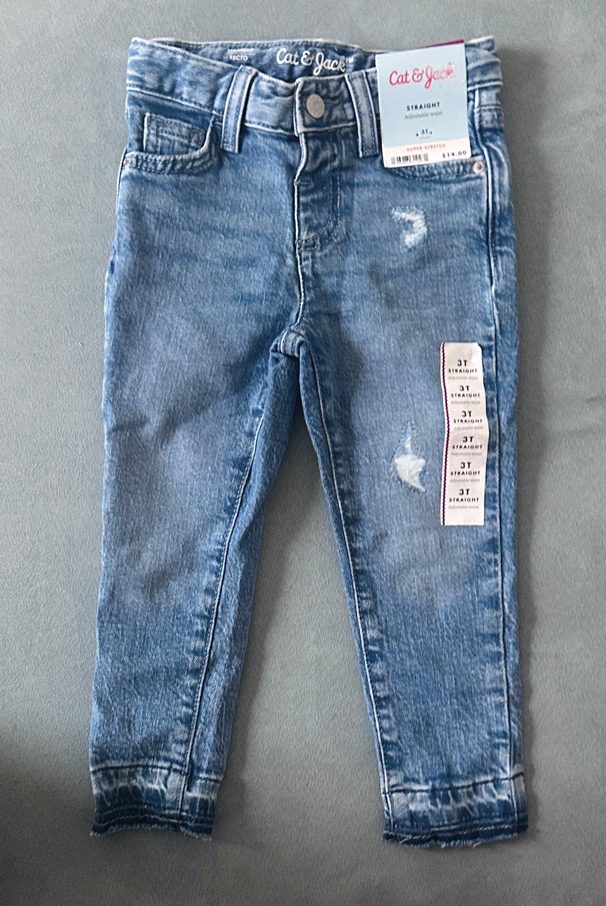 #15 Cat and Jack 3t NWT Jeans with Adjustable Waist