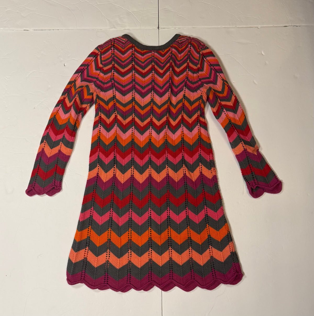 #141 Girls 4 (100) Multicolored Hanna Andersson Sweater Dress