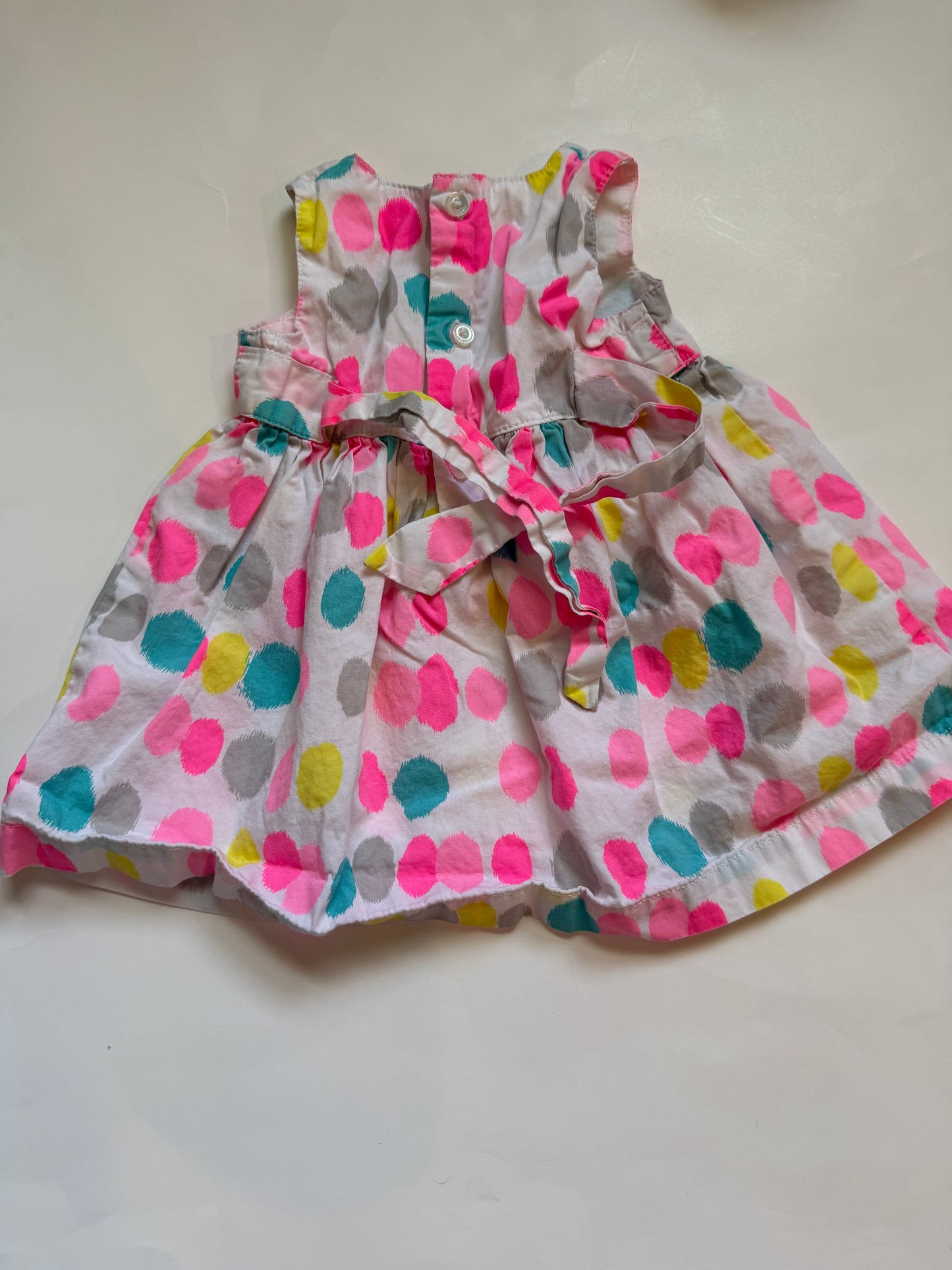 #116 Carters bright spot dress girls 6 months
