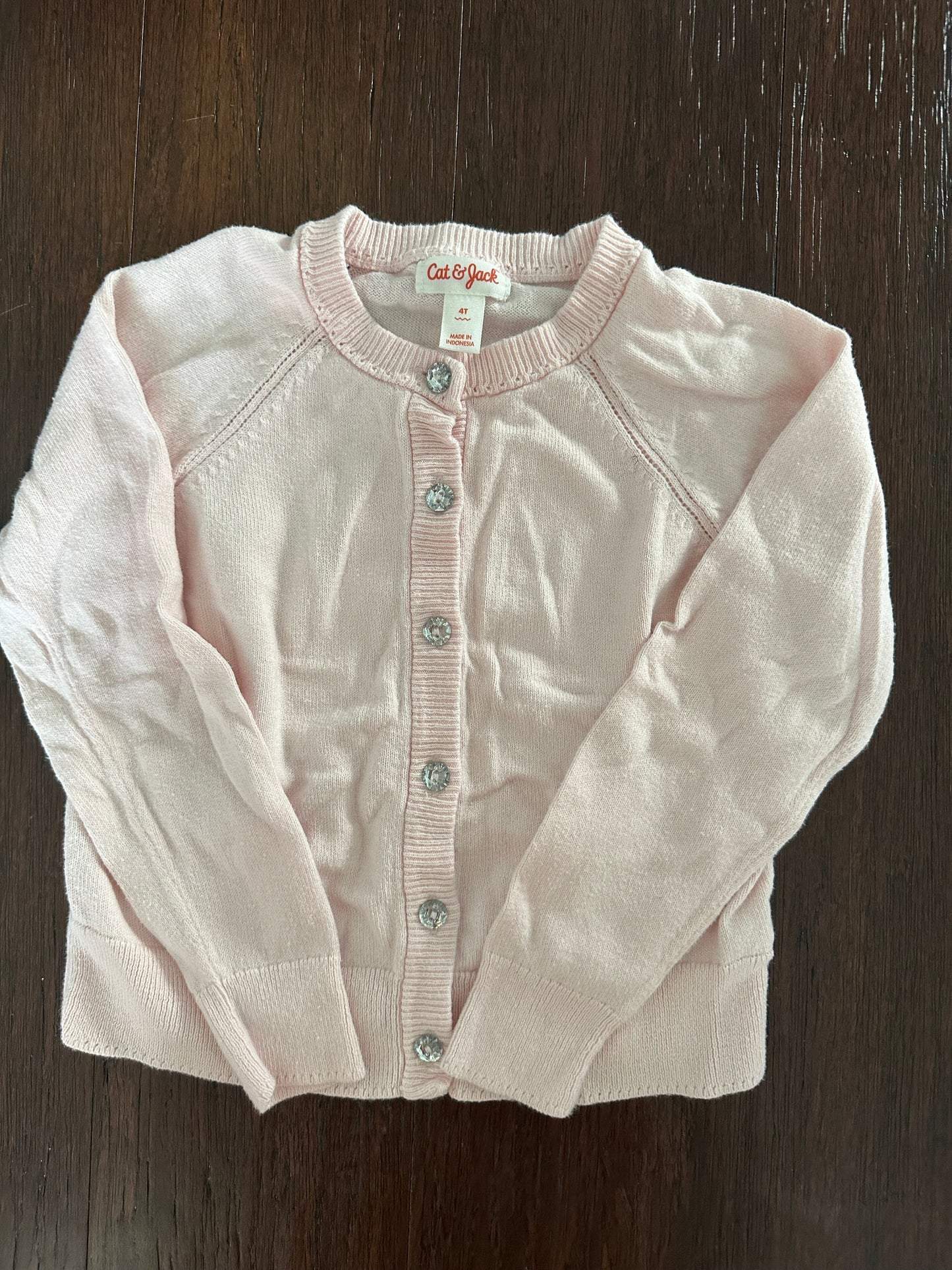 Cat & Jack Cardigan, Pink, Girls Size 4t
