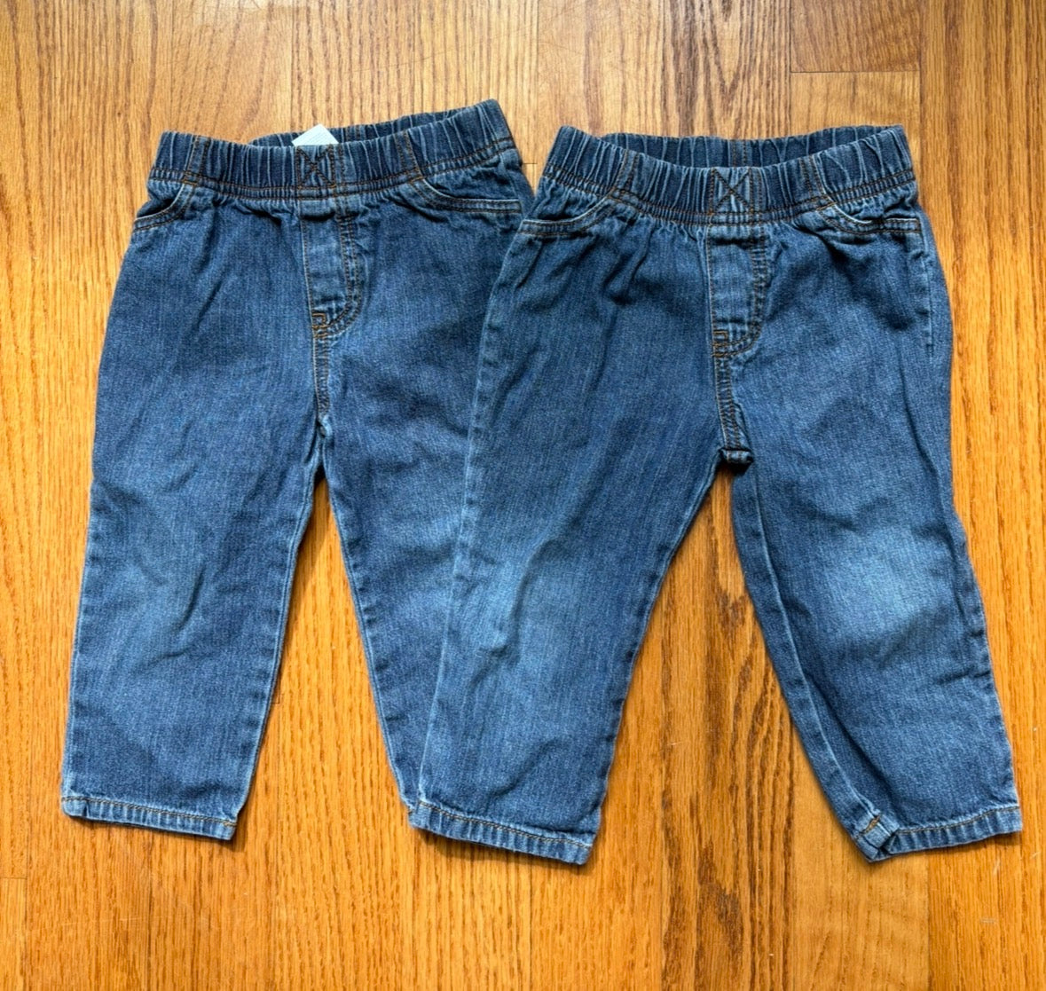 #22 Carter’s jeans (2) size 18 months gender neutral