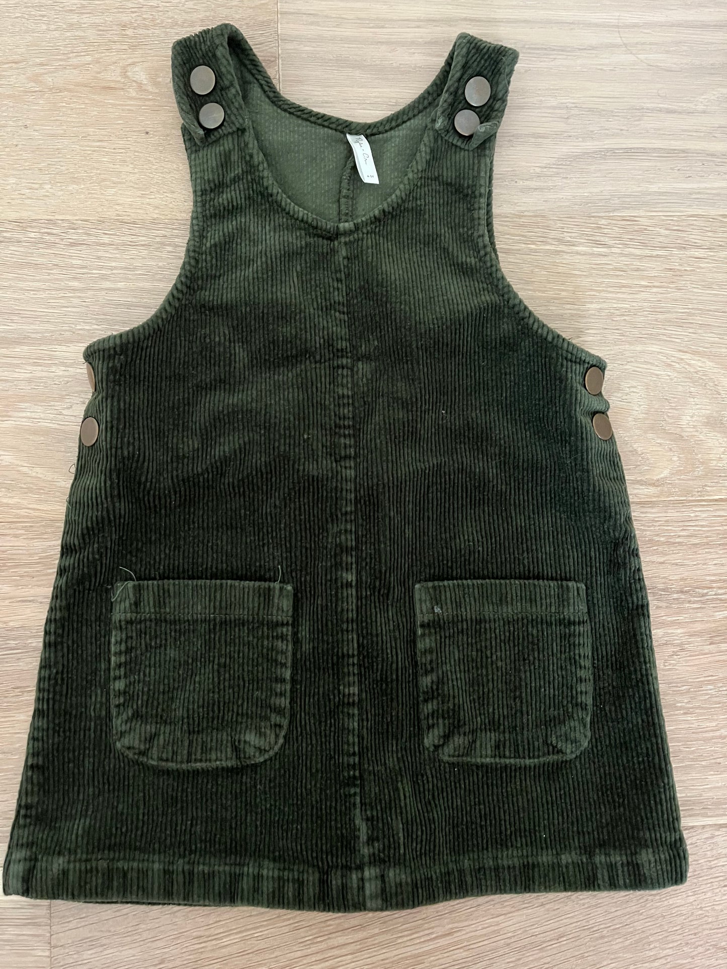 #110 Rylee + Cru Girls 4-5T Green Courdory Jumper