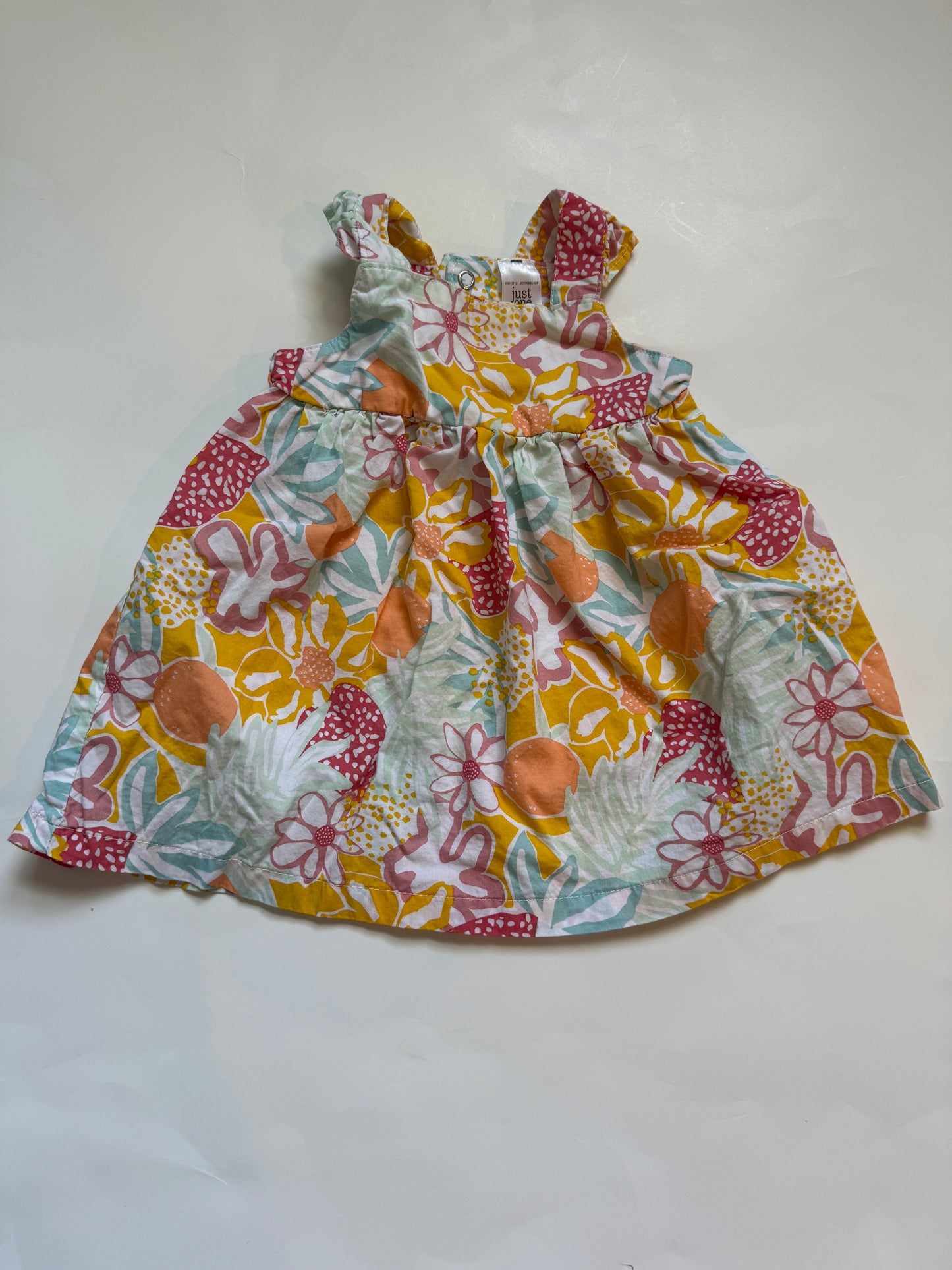 #116 Carters bright floral dress girls 6 months