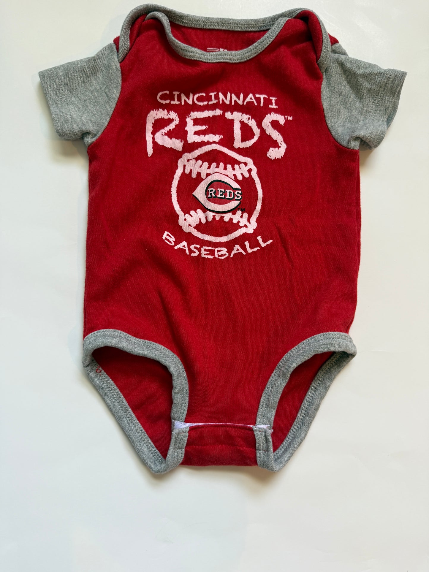 #116 Reds Onesie gender neutral 3- 6 months
