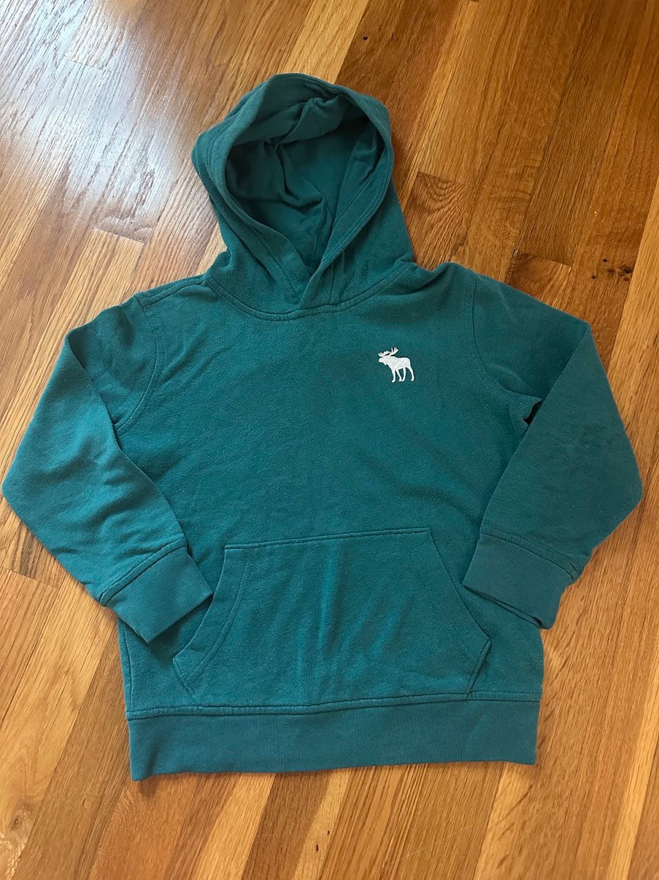 Seller #101 Abercrombie boys size 5-6 green pullover hoodie
