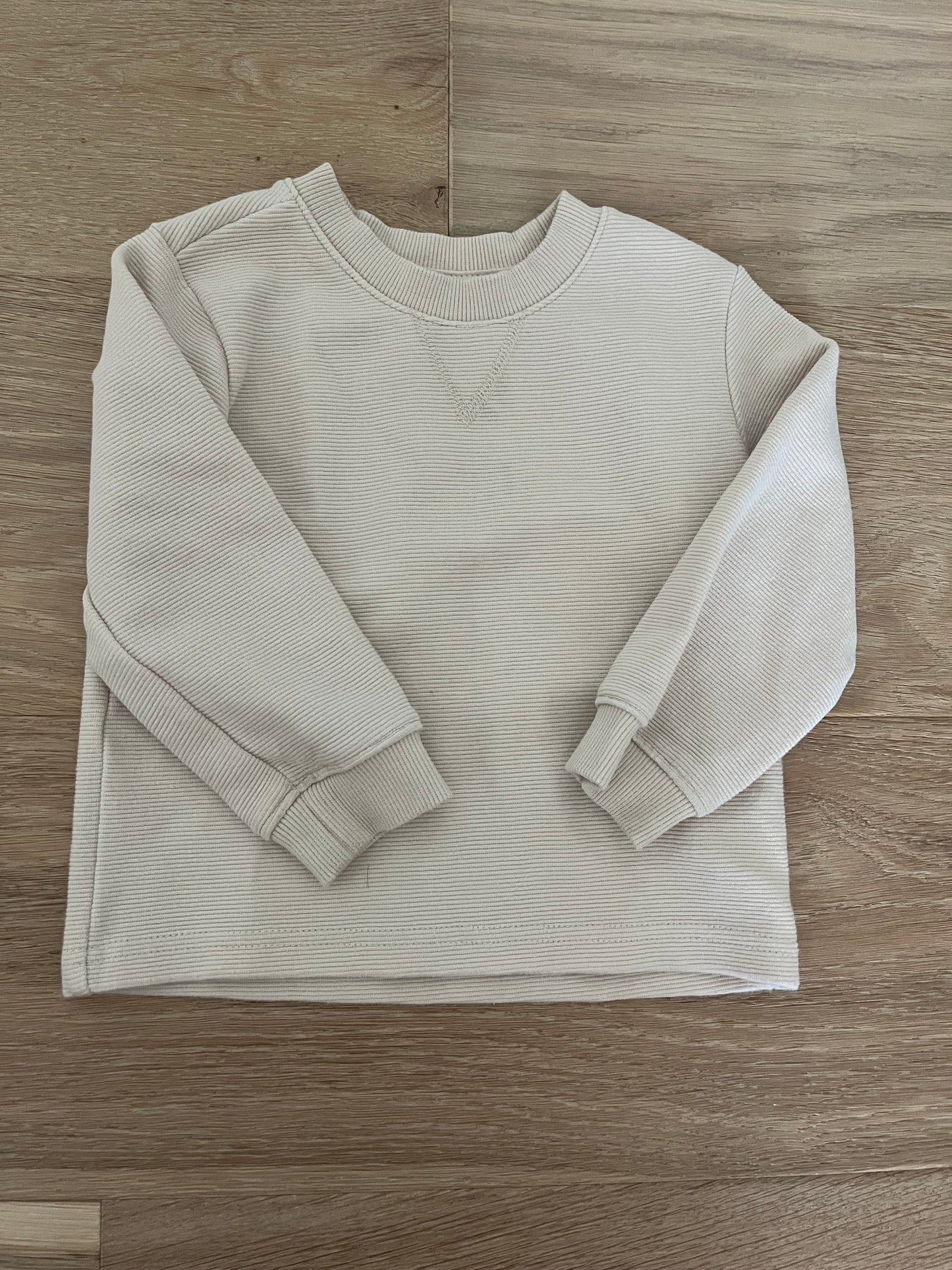 #110 Boys 18 Months Wonder Nation Beige Sweatshirt