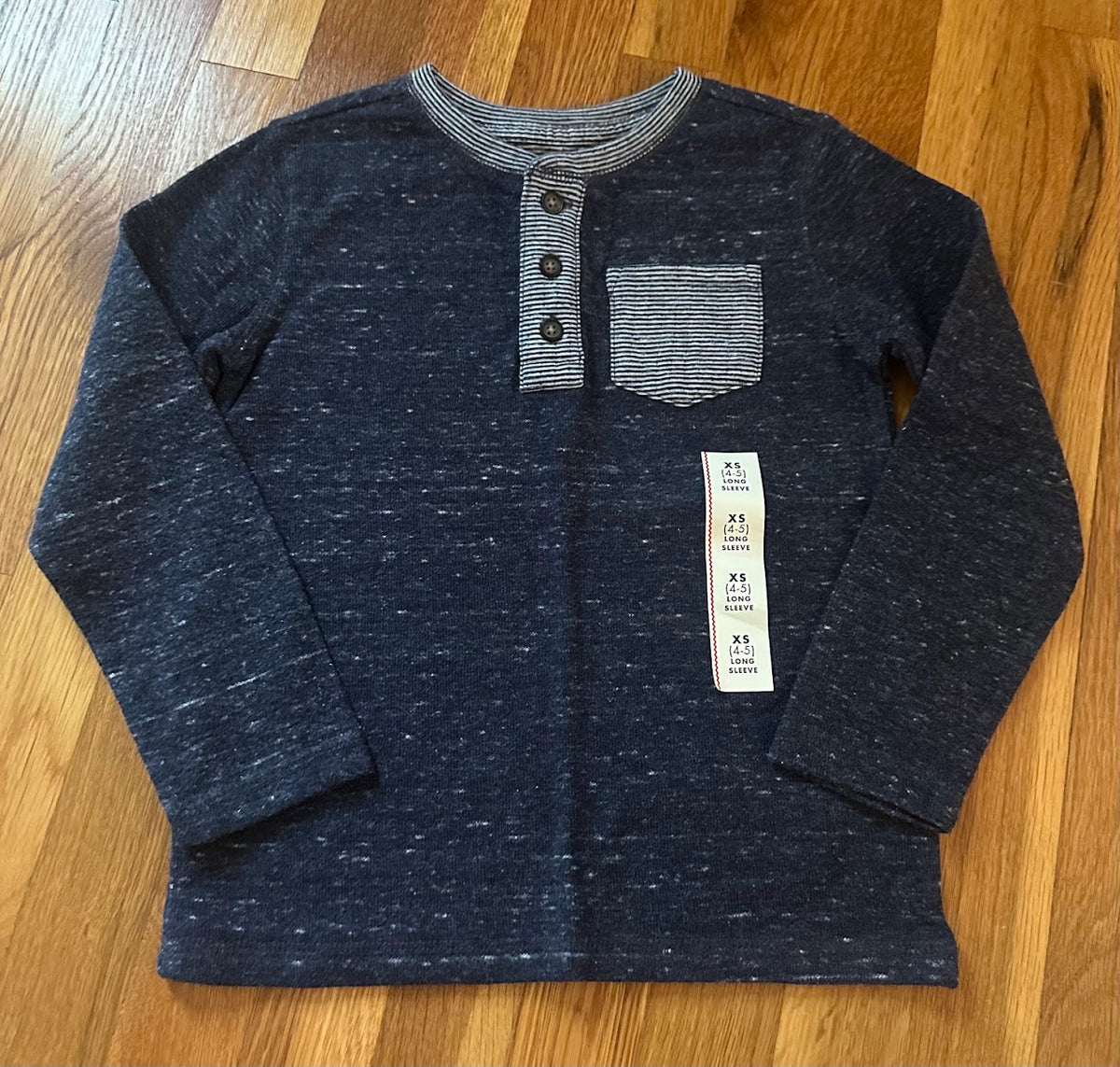 Seller #101 NEW Cat & Jack XS 4-5 navy blue long sleeve