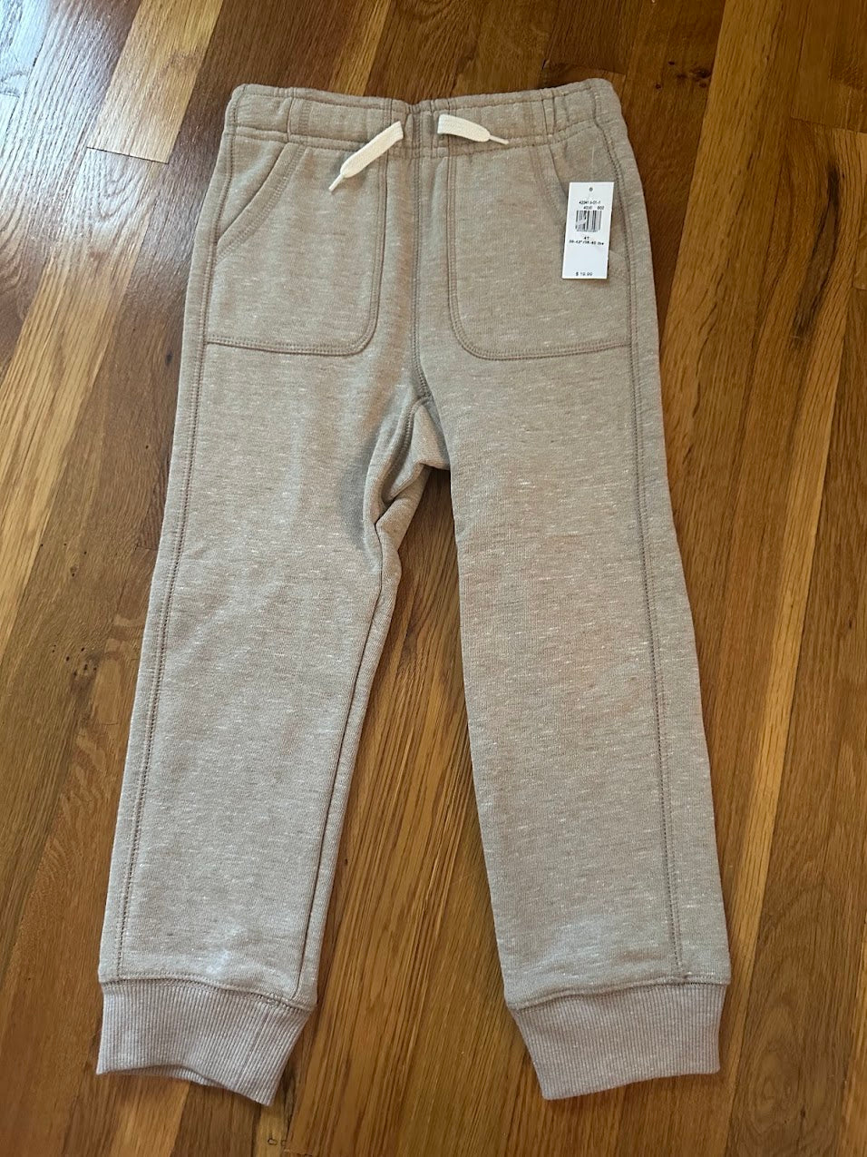 Seller #101 NEW Old Navy boys size 4T tan sweatpants