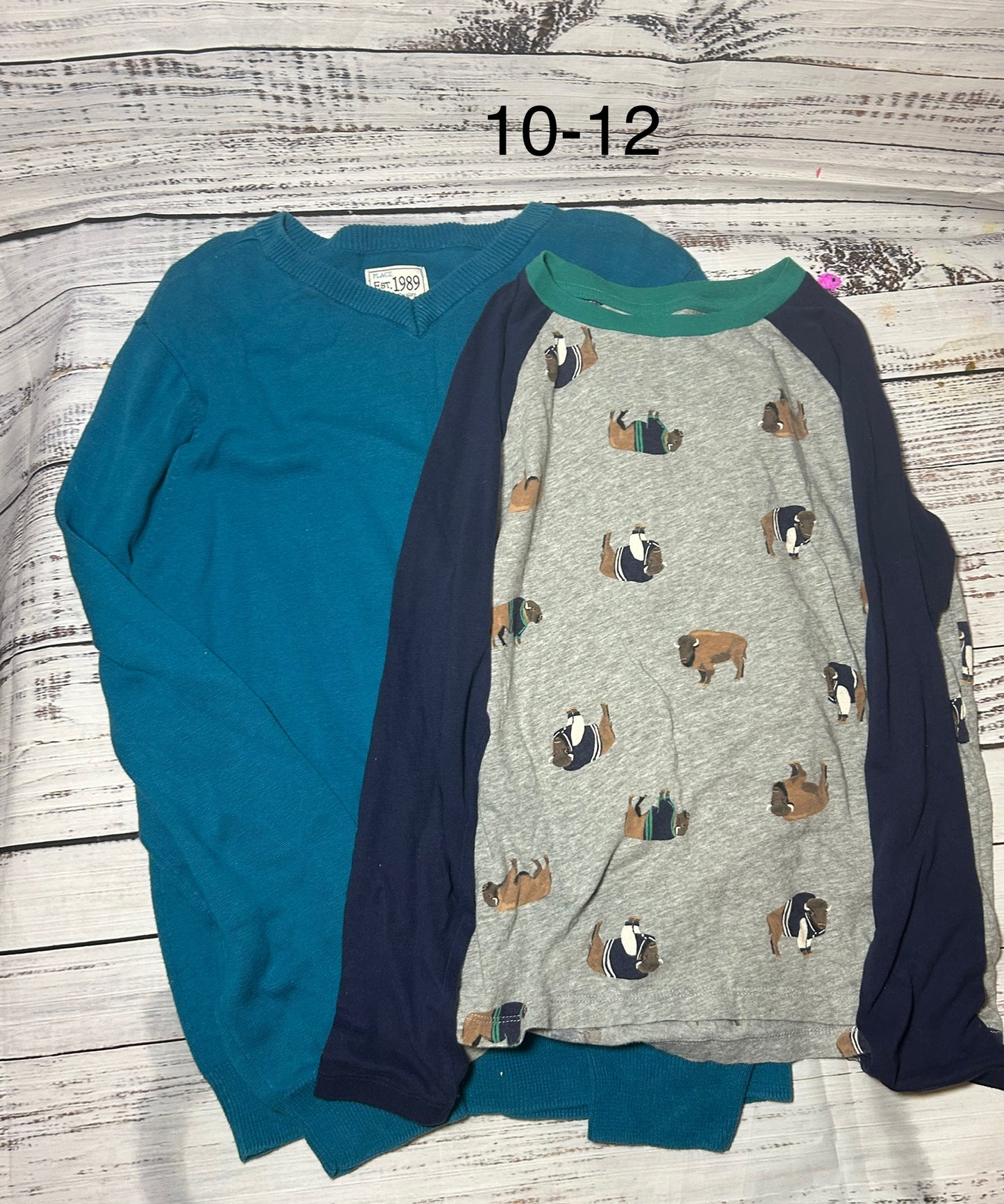 seller #62 boys 10-12 long sleeve shirts