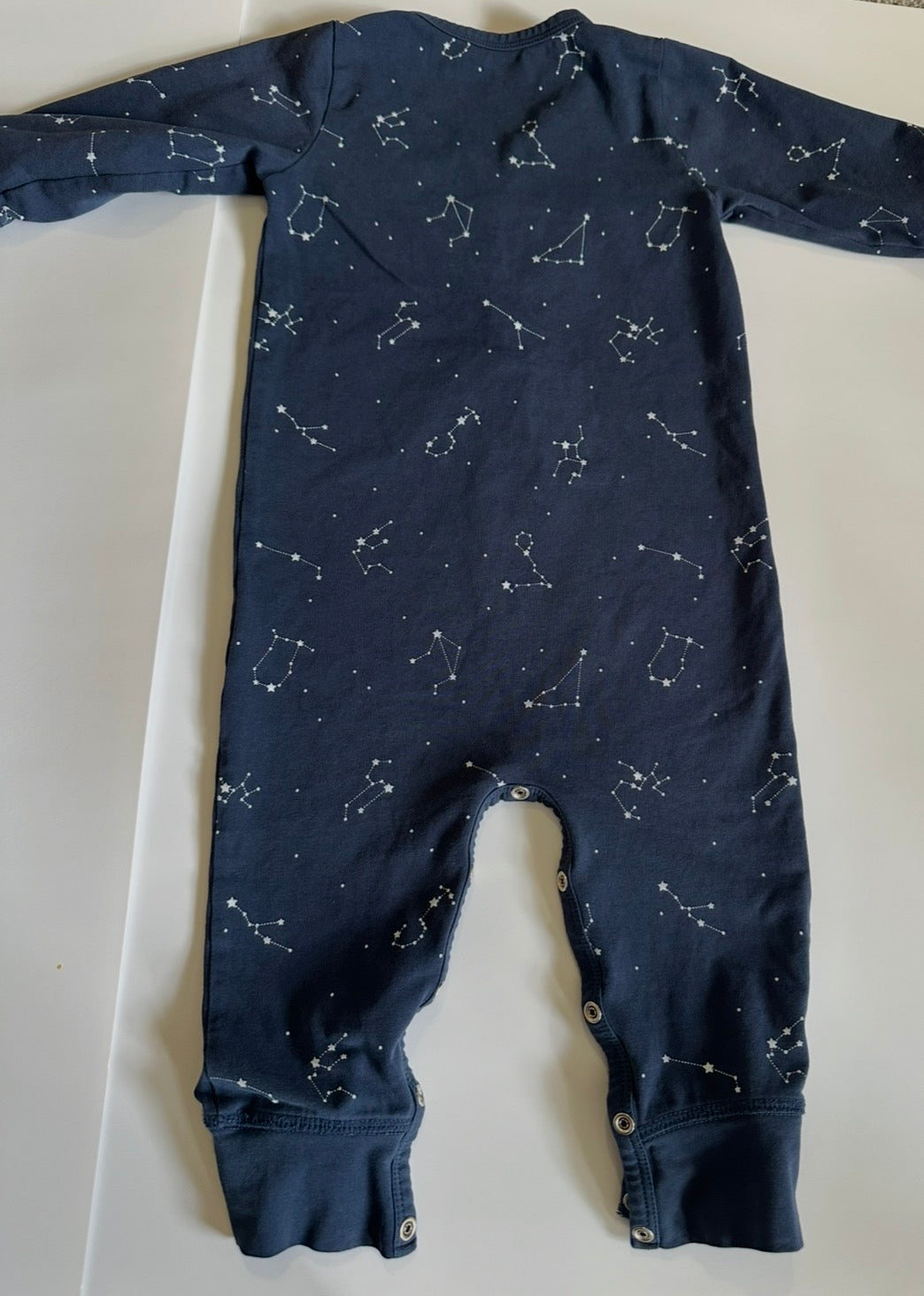 #146 Monica + Andy Navy Consellation Sleeper Gender Neutral 12-18M