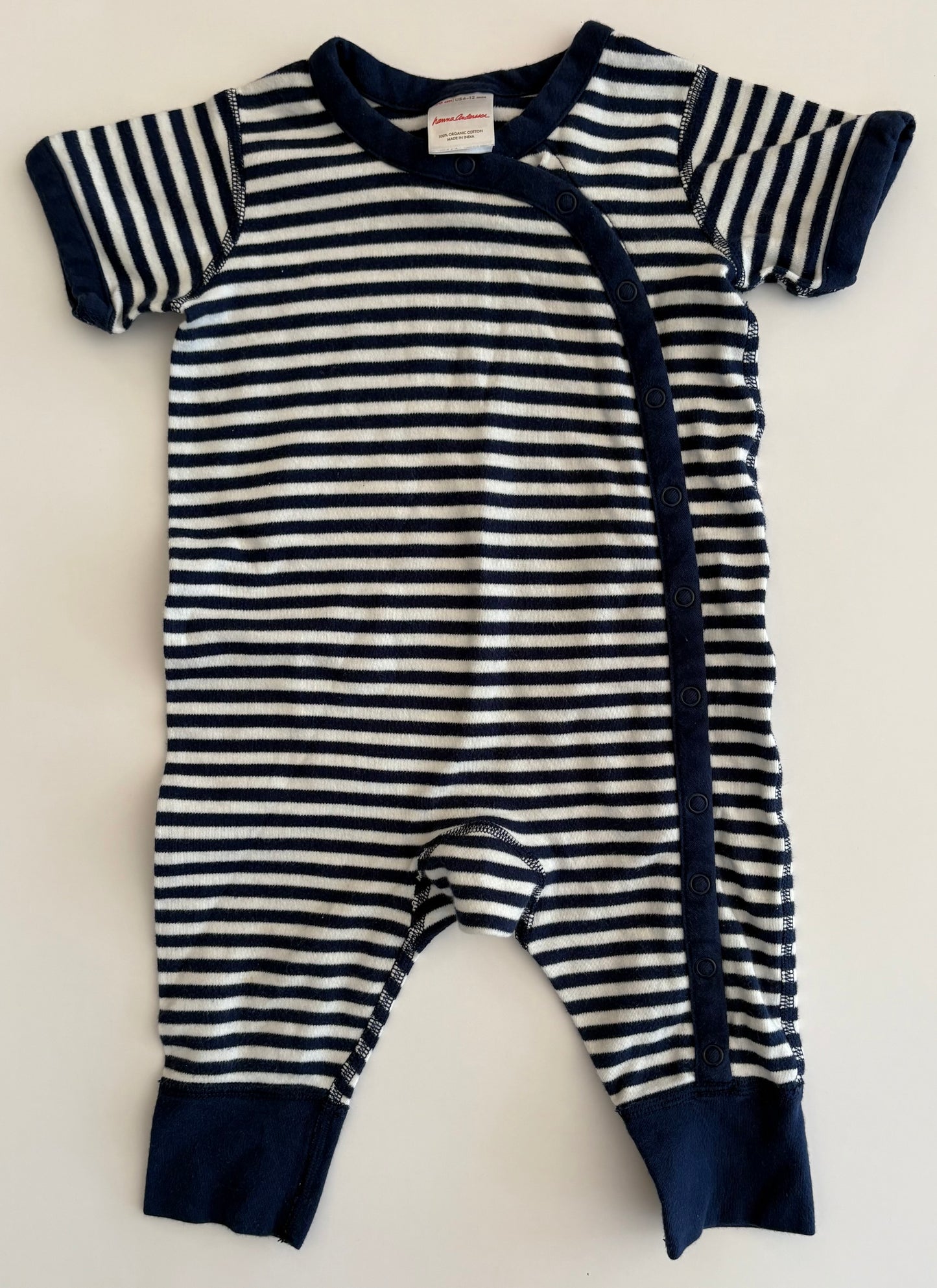 Seller #37 Hanna Andersson Navy Stripe Romper Size 6-12 Months