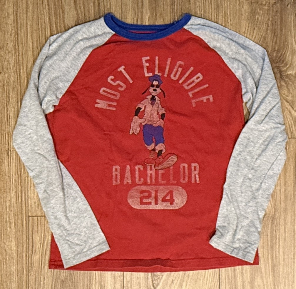 Seller #100 Boys Size L Gap Kids Disney Goofy Valentine's Shirt
