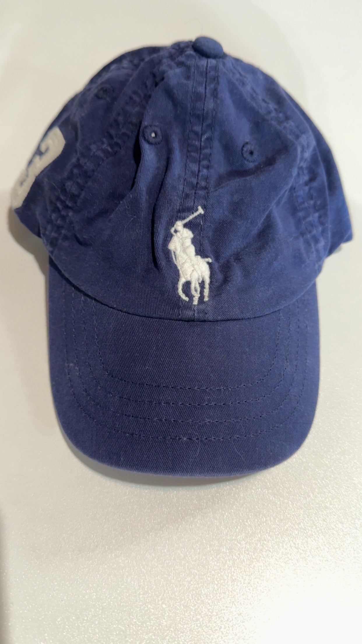 #49 Boys Polo navy baseball hat 12-24 months GUC