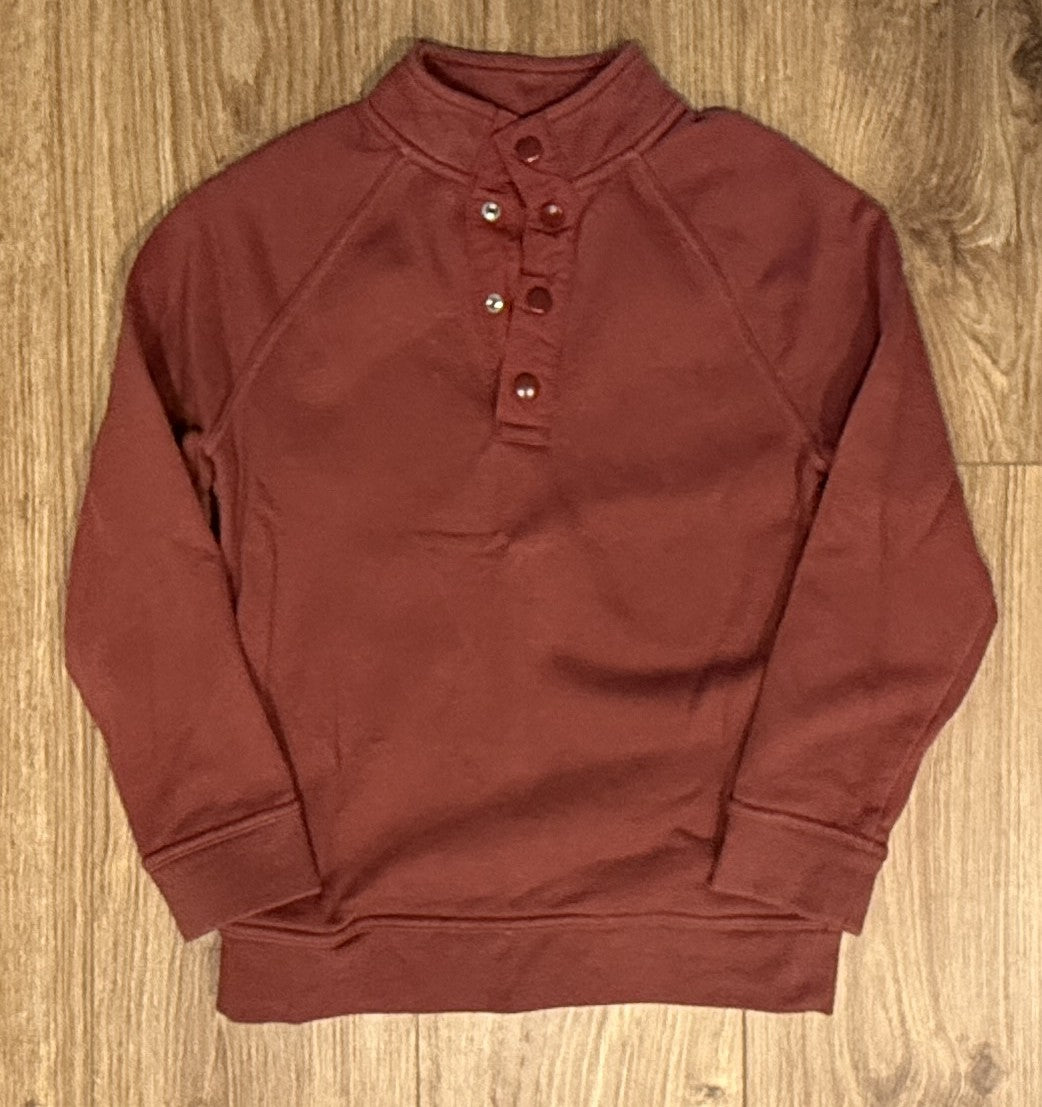 Seller #100 Boys M 8/10 Cat and Jack Maroon Button Pullover