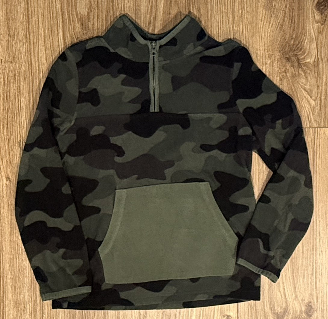 Seller #100 Boys Size 12 OshKosh Green Camo Fleece Pullover