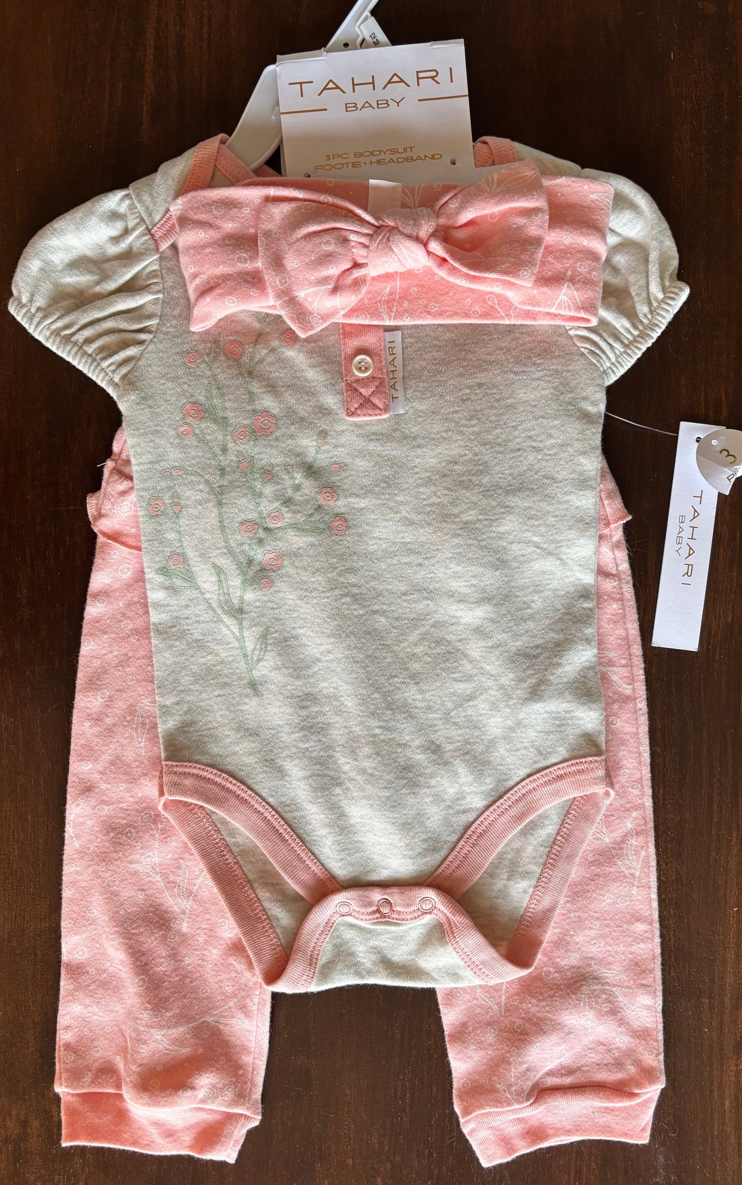 #70 Tahari 12month 3 piece outfit New With Tags