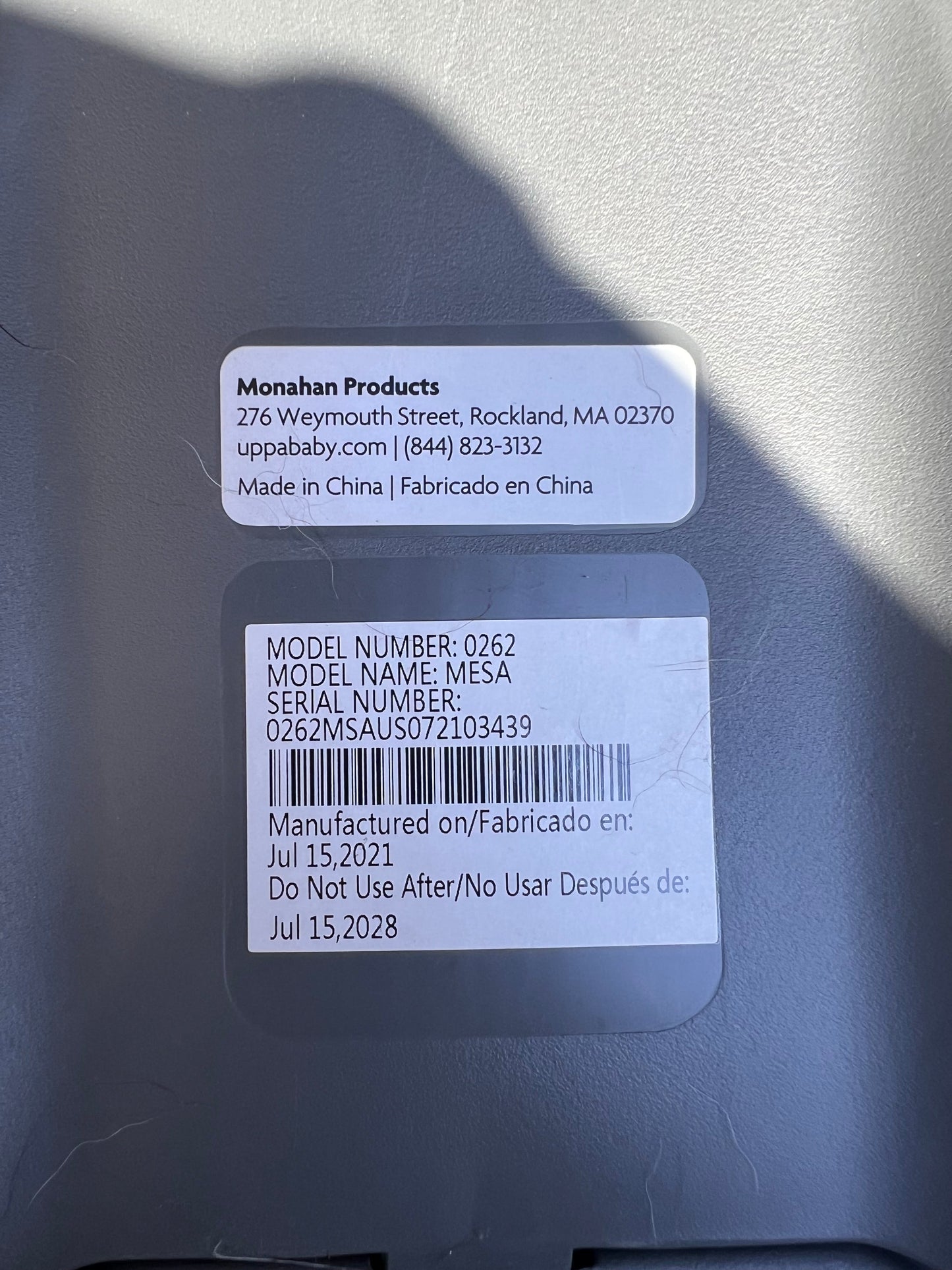 #24 uppababy Mesa car seat exp 2028 with two bases REDUCED