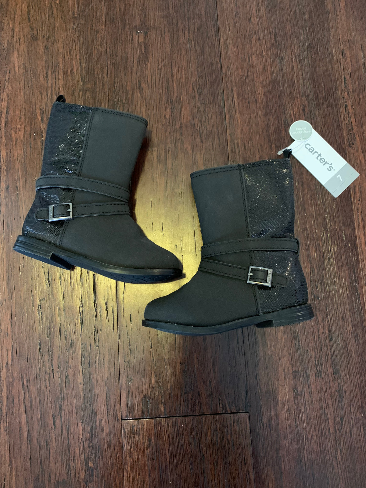 Seller 42, 7 Carters Black Boots, new w tags
