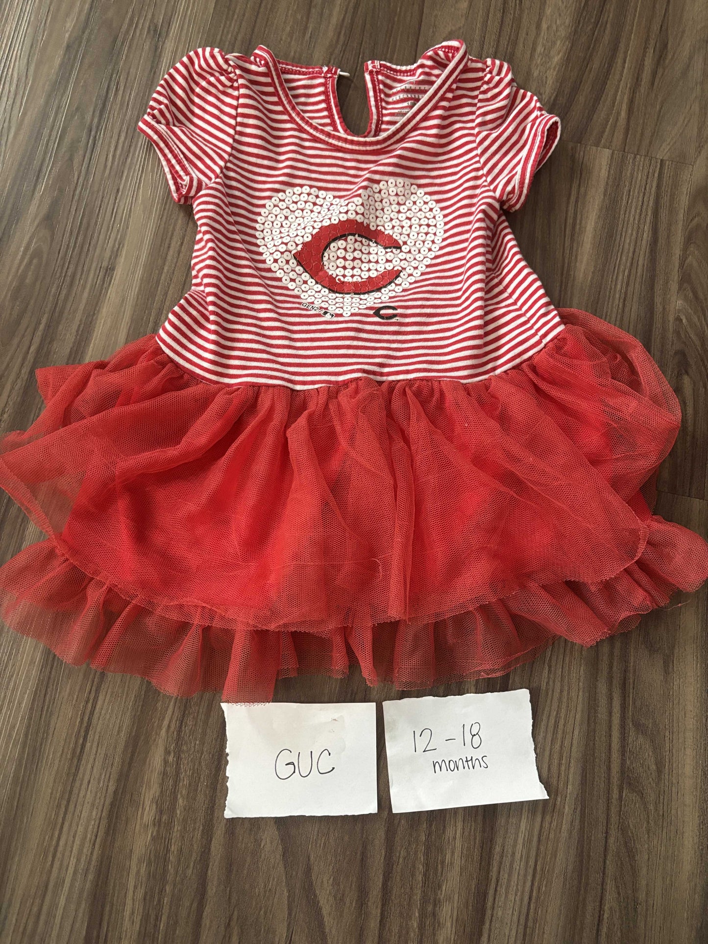 #138 - 12-18 Mo - GUC Cincinnati Reds Dress - PU 45236