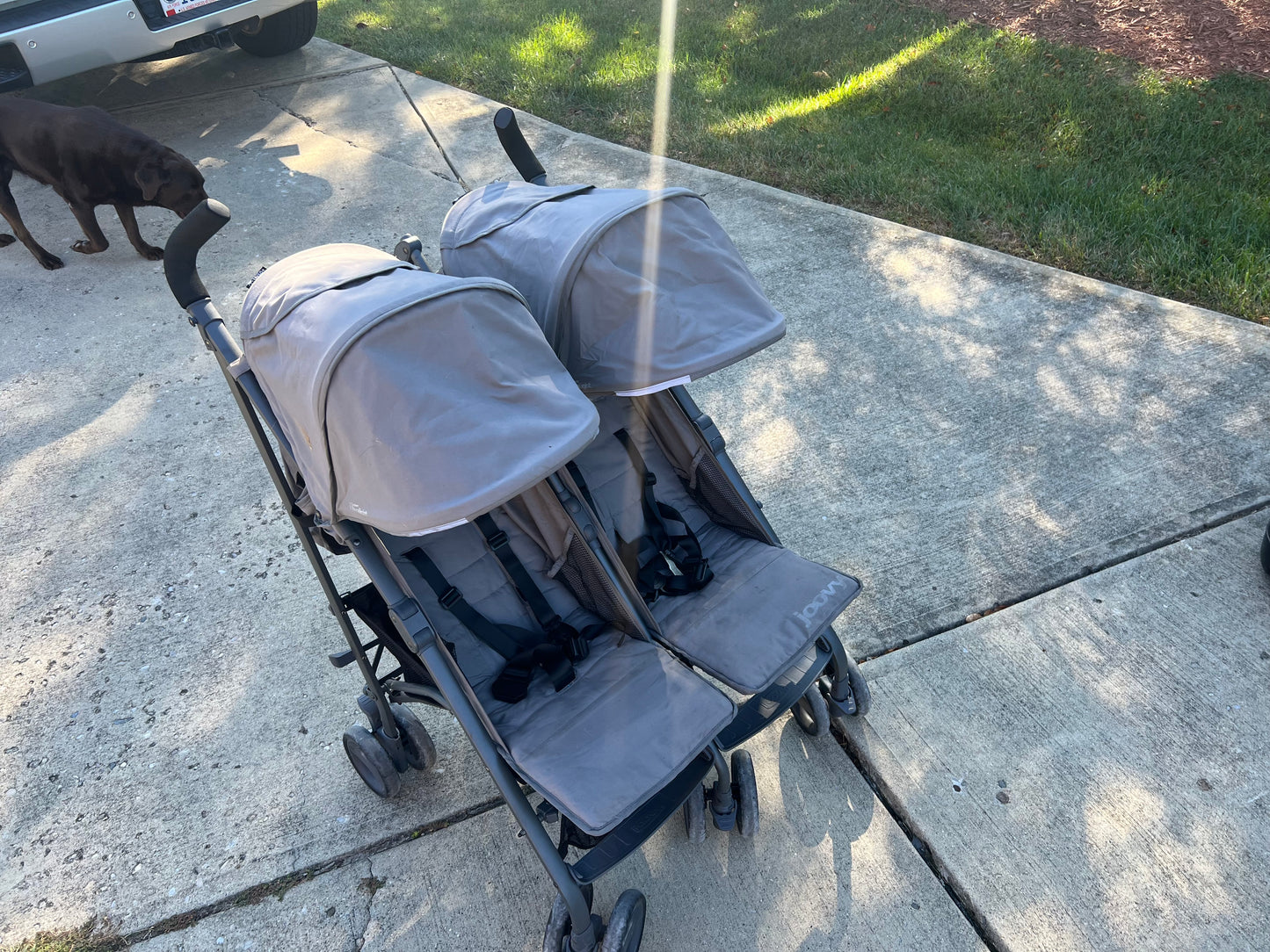 #24 joovy double stroller GREAT STROLLER. NEW PICS