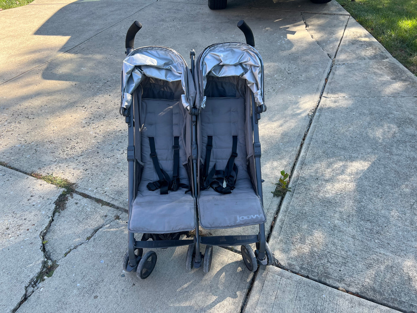 #24 joovy double stroller GREAT STROLLER. NEW PICS